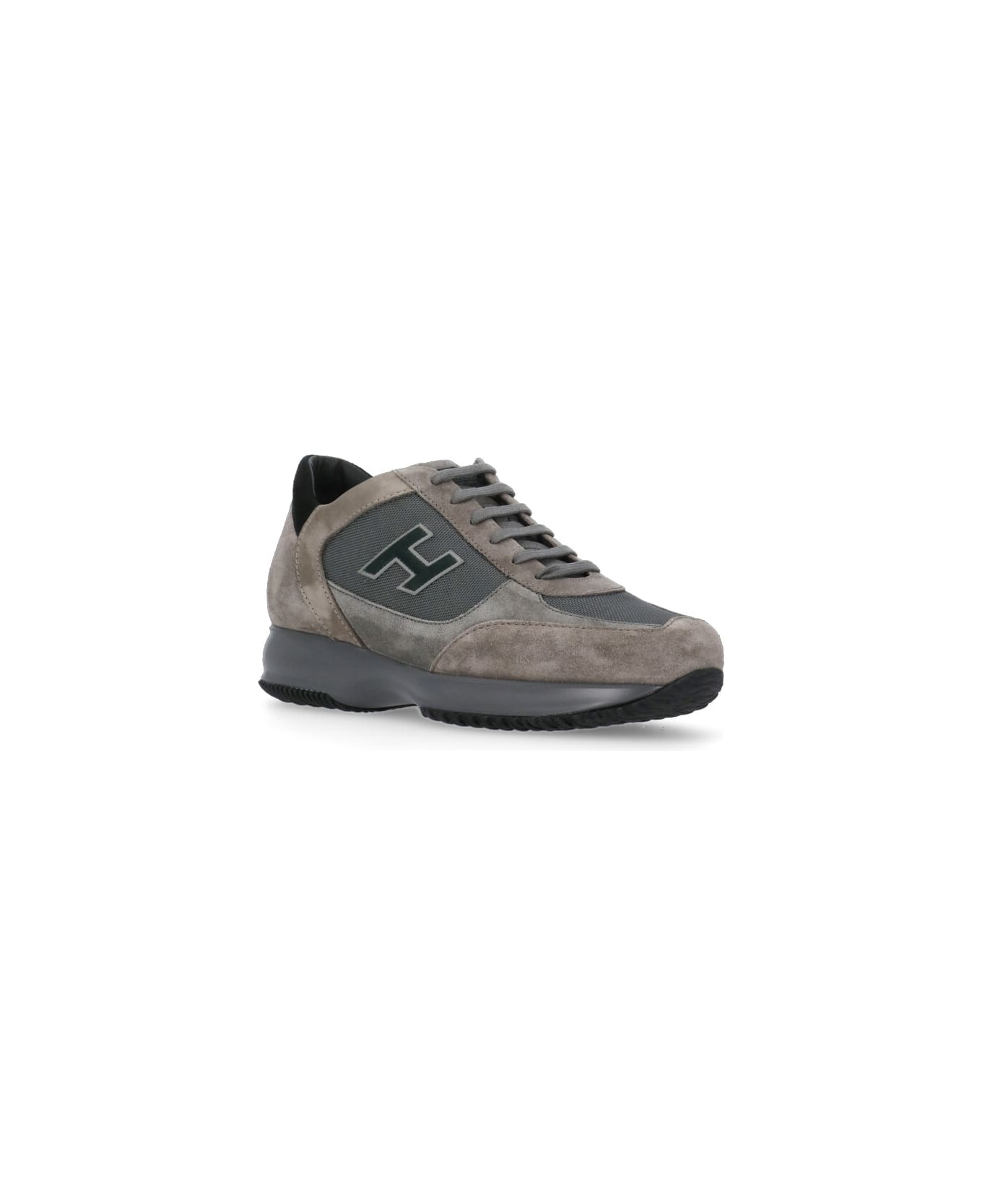 Hogan Interactive Flock Sneakers - Brown