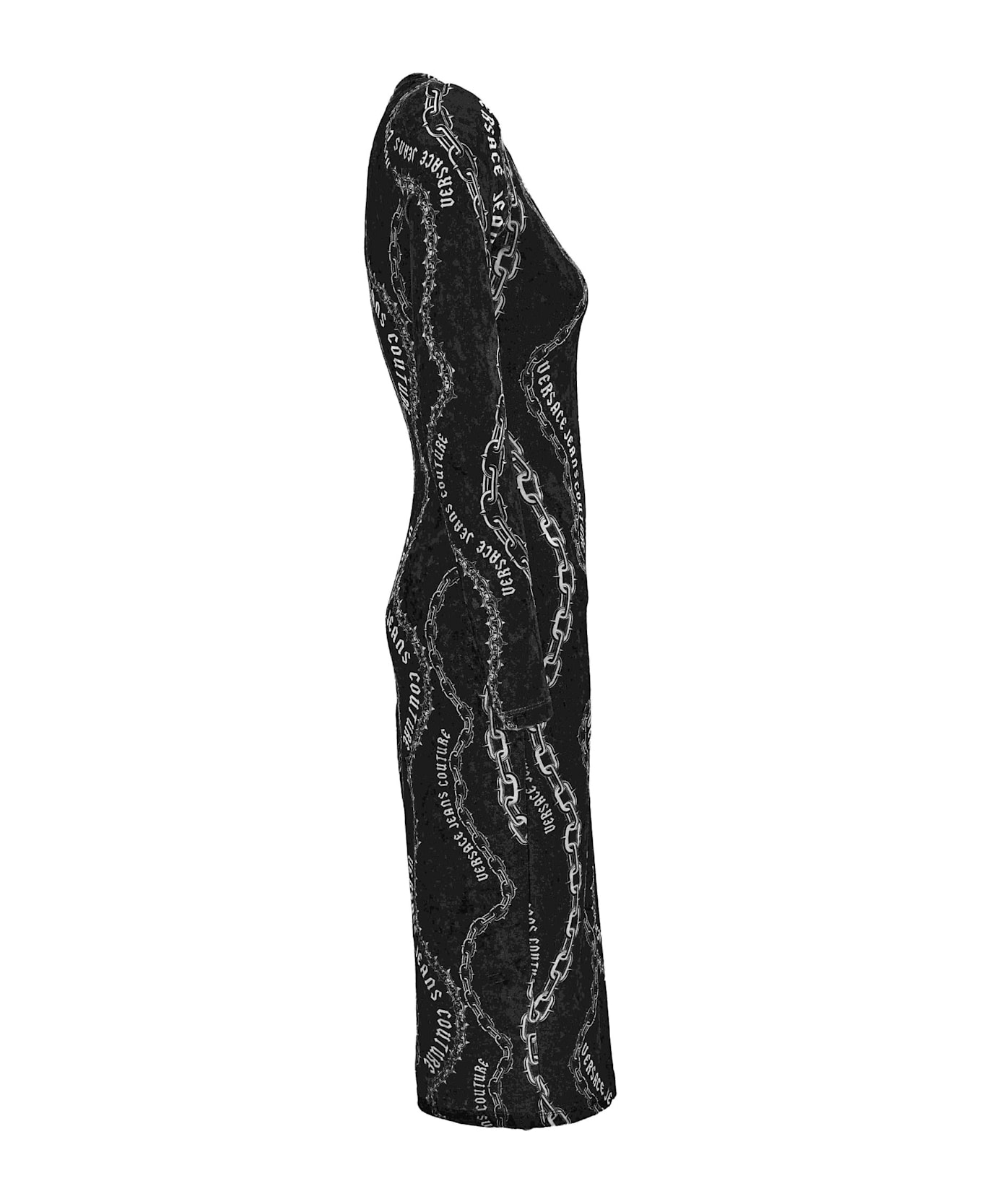 Versace Jeans Couture Dress Long Sleeves - Black