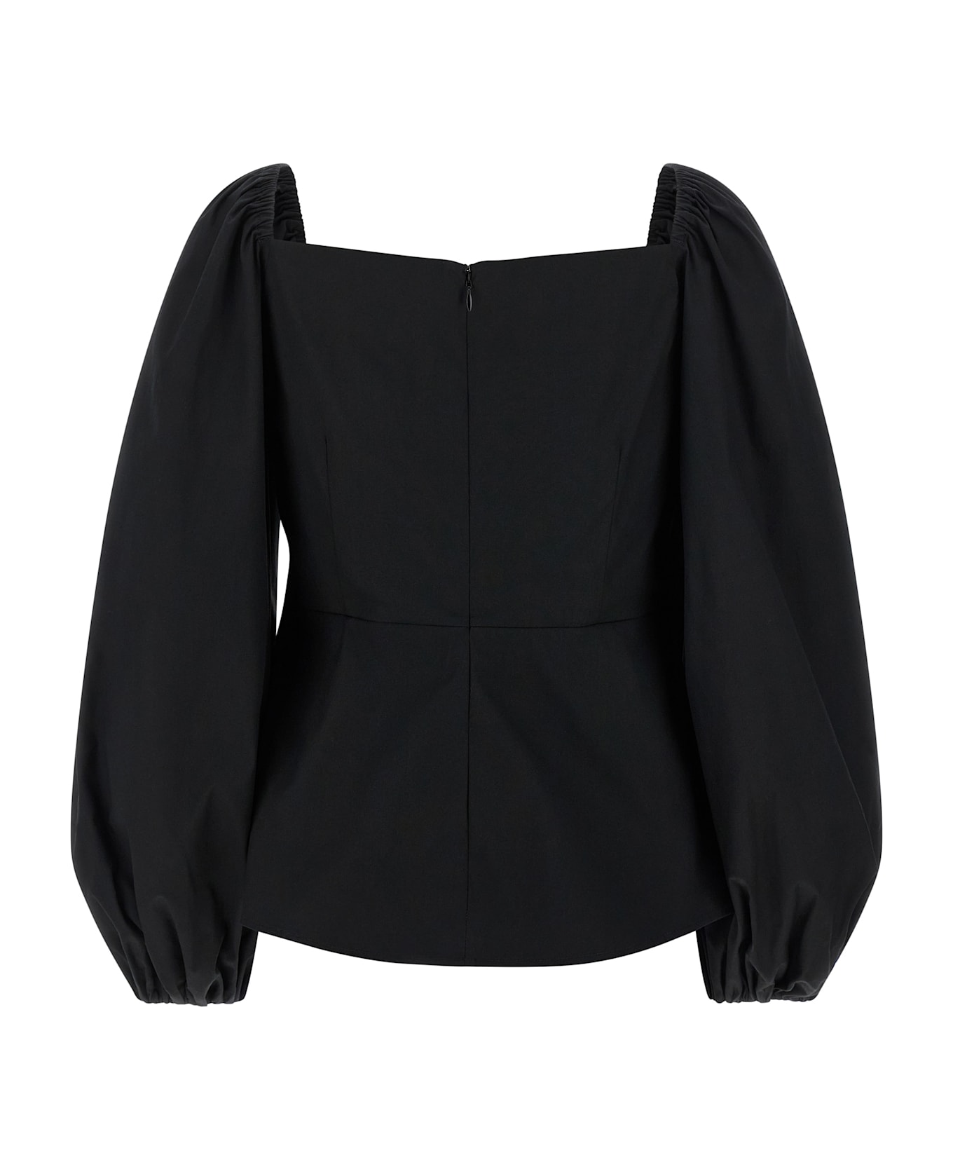 Carolina Herrera 
puff
 Sleeve Top - Black  