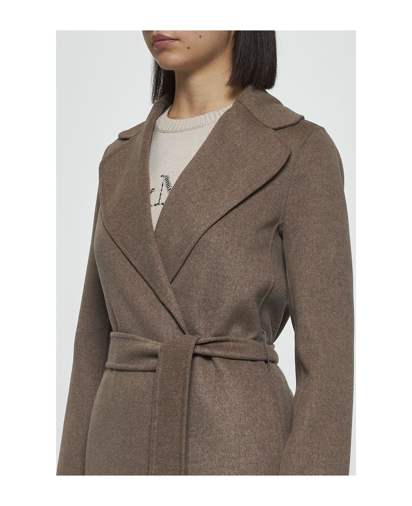 'S Max Mara Poldo Wool Coat - Beige