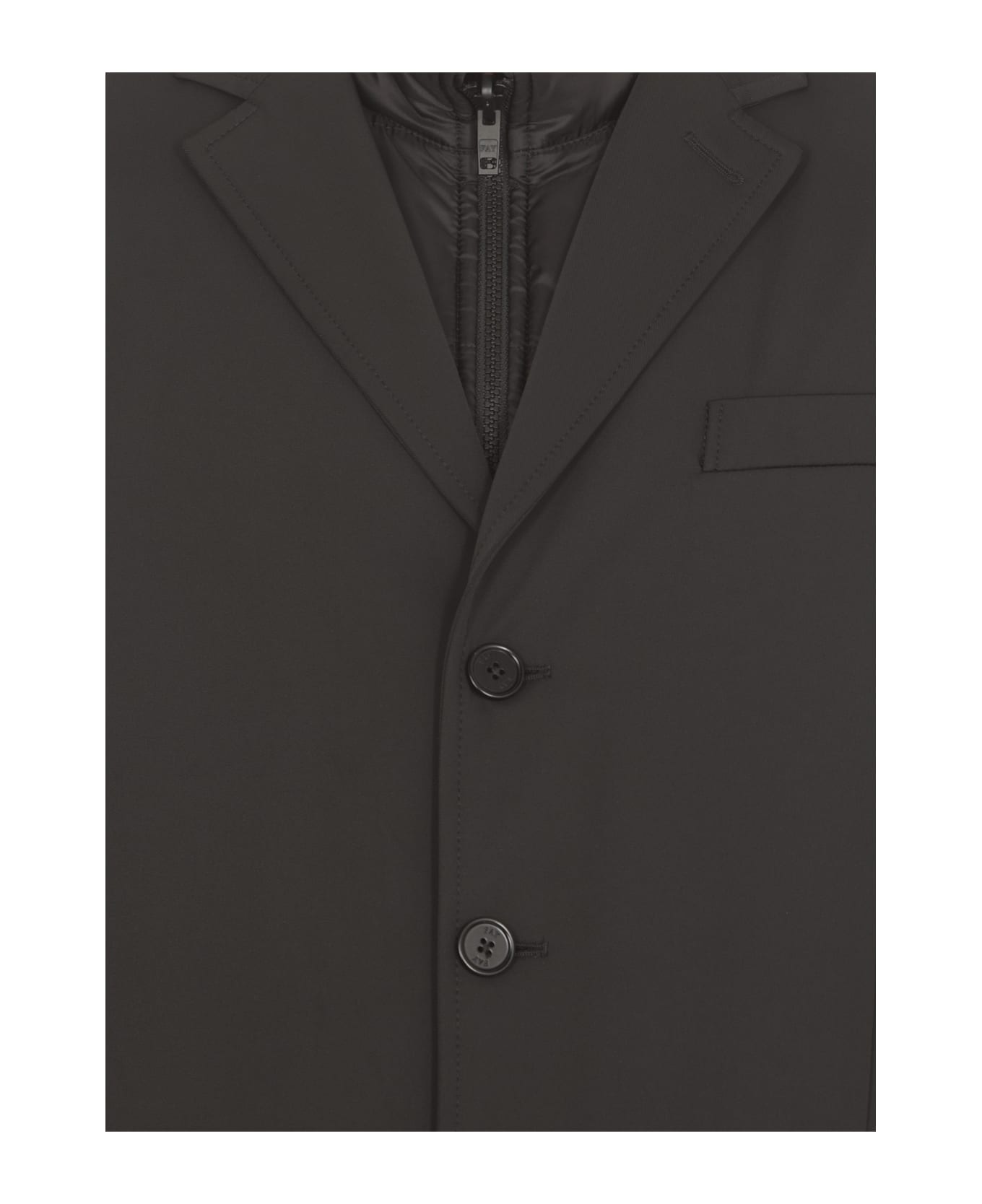 Fay Padded Coat - Black