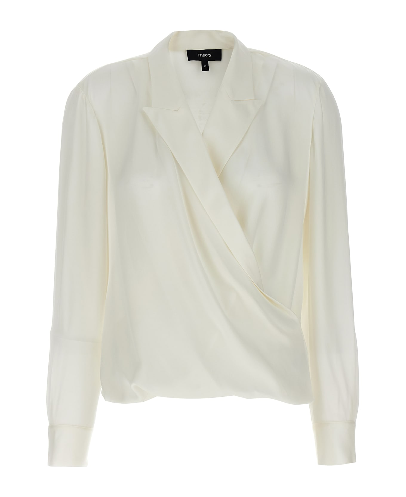 Theory 
pk Label Wrap
 Blouse - Ivory