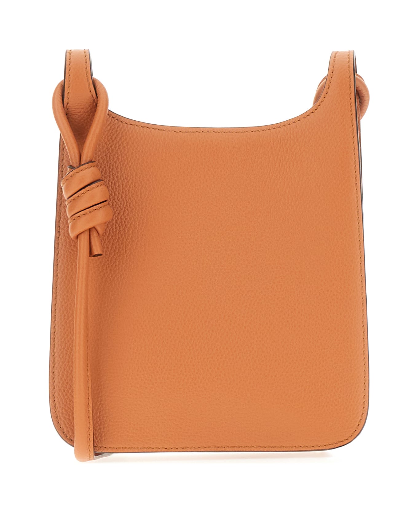 MCM Caramel Leather Mini Himmel Crossbody Bag | italist