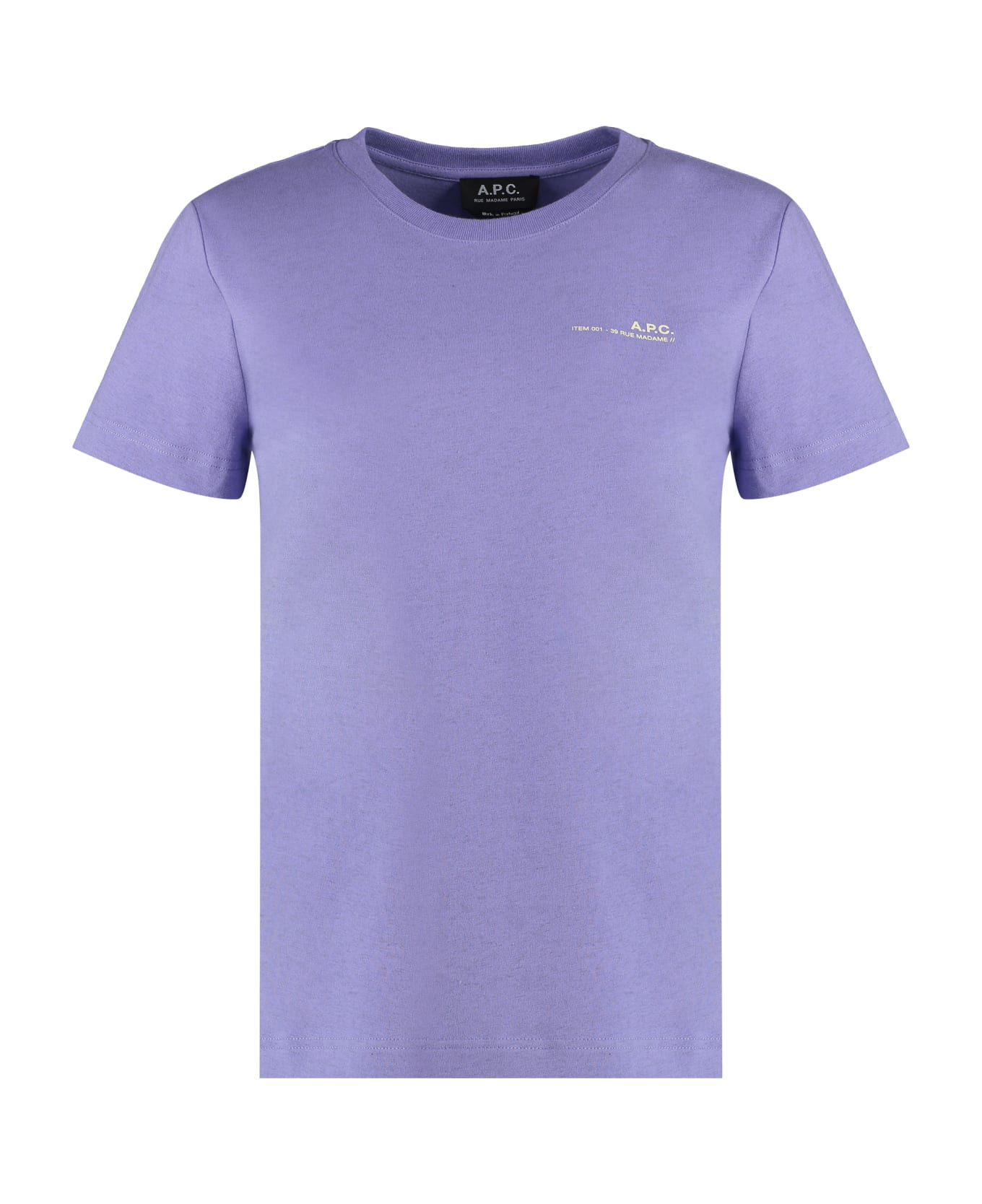 A.P.C. Item Cotton T-shirt - Lilac