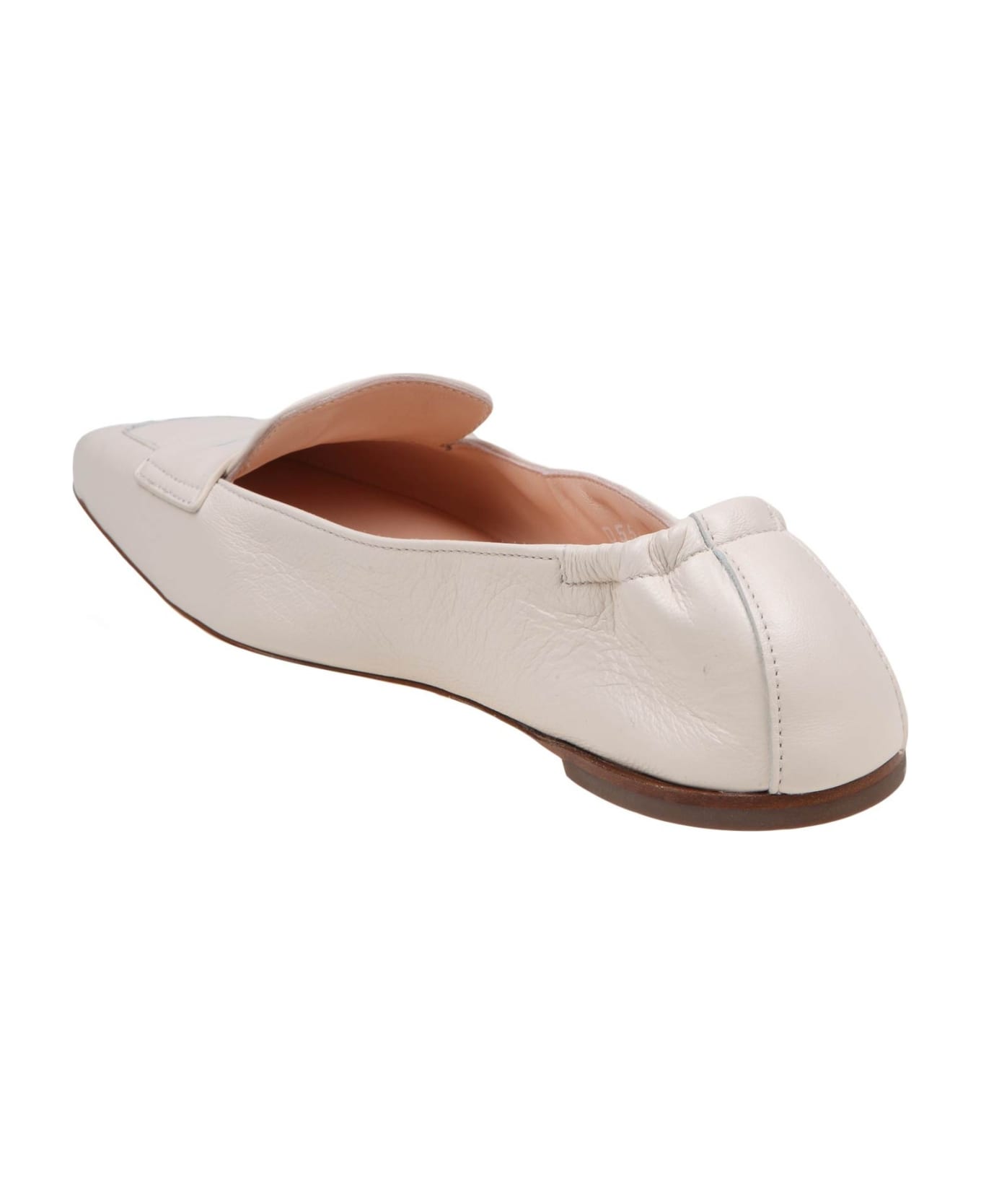 AGL Rina Loafers In Chalk Color Leather - PLASTER
