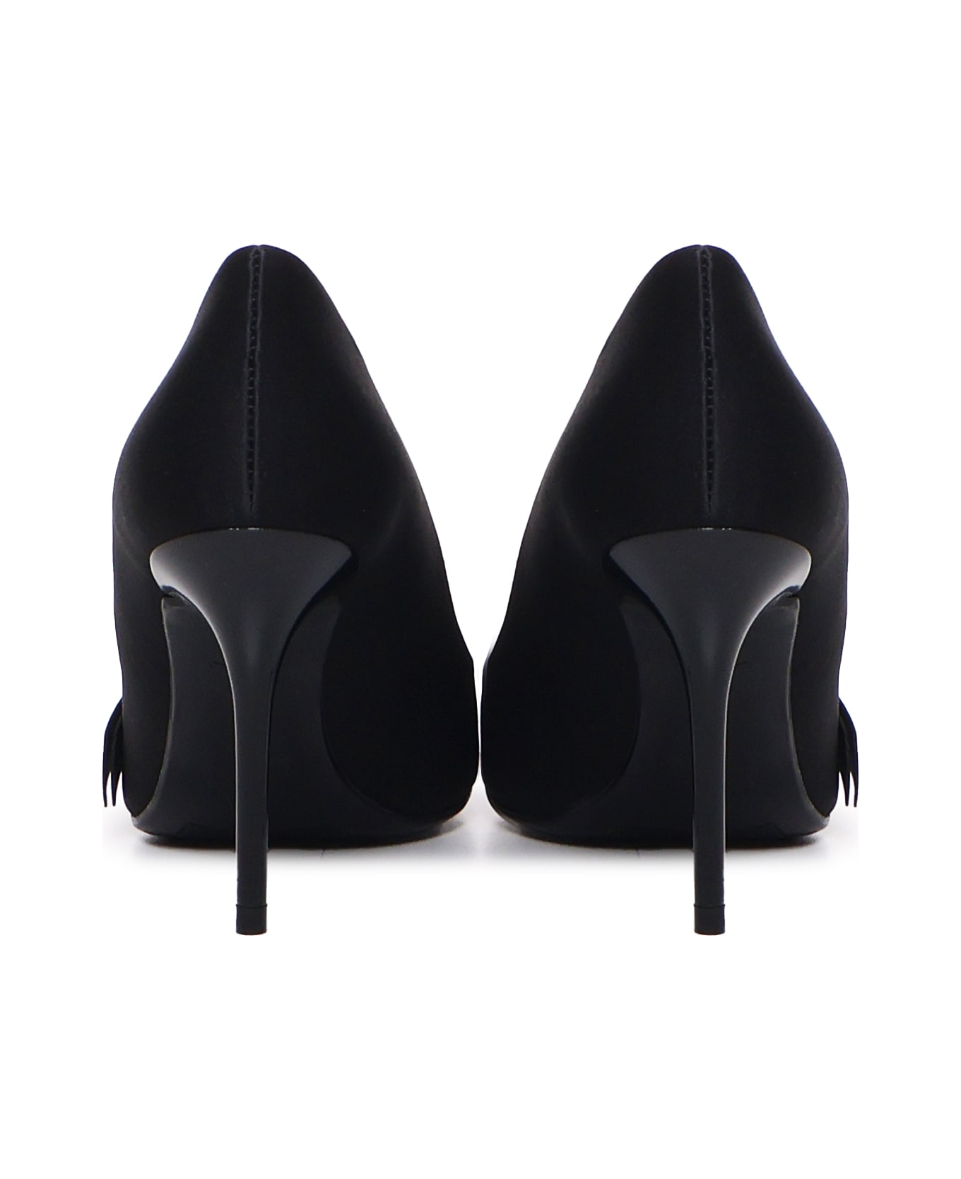 Love Moschino Pumps In Satin - Black