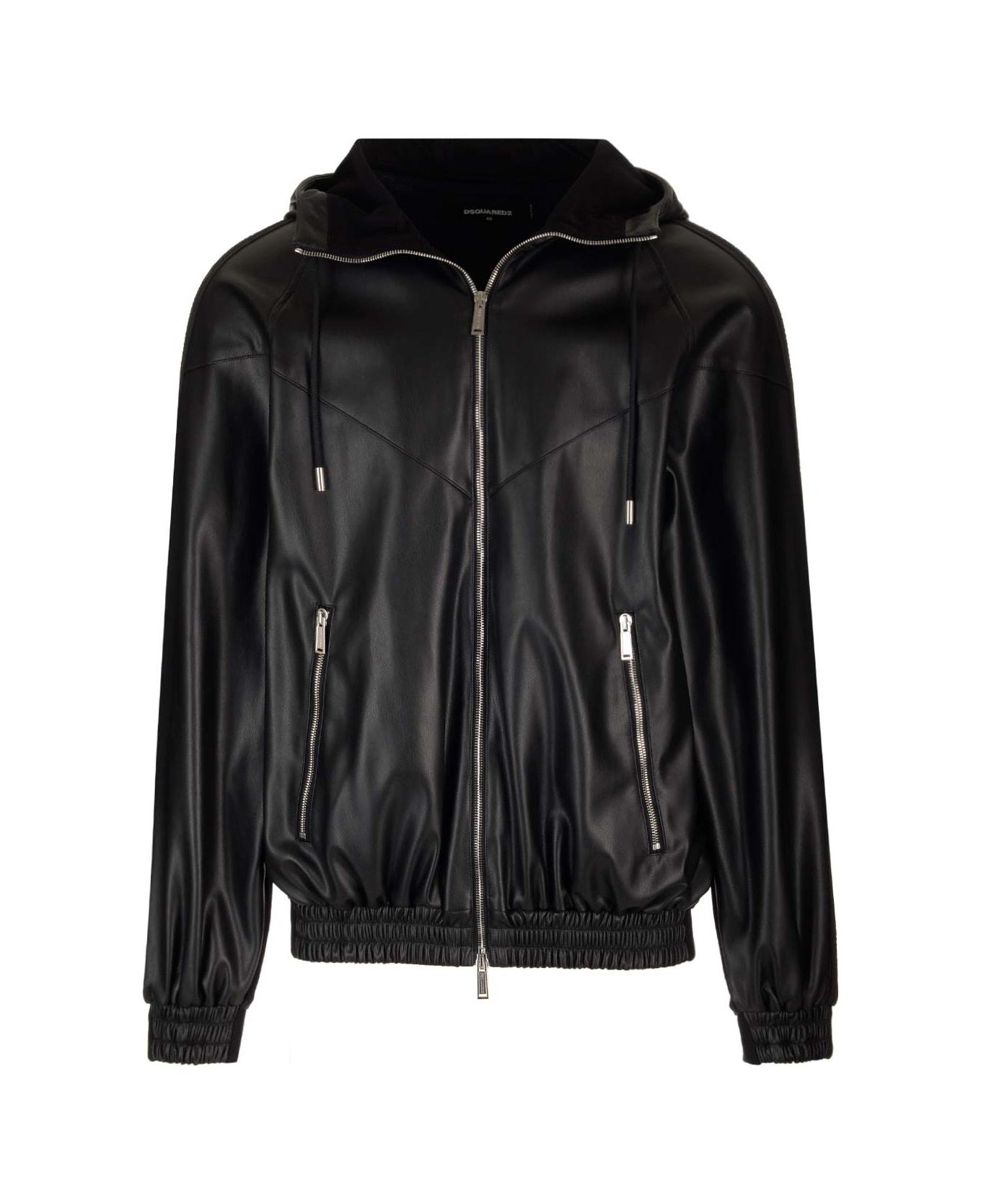 Dsquared2 Windproof Jacket With Integrated Hood - Nero