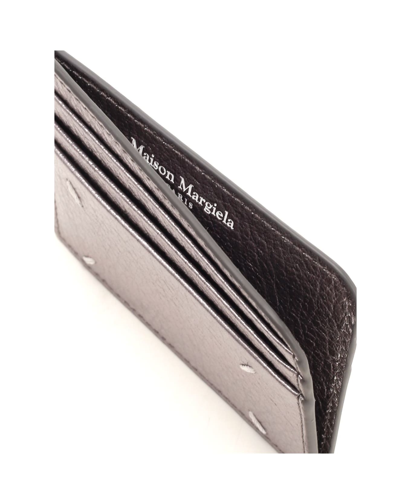 Maison Margiela "four Stitches" Card Holder - Silver