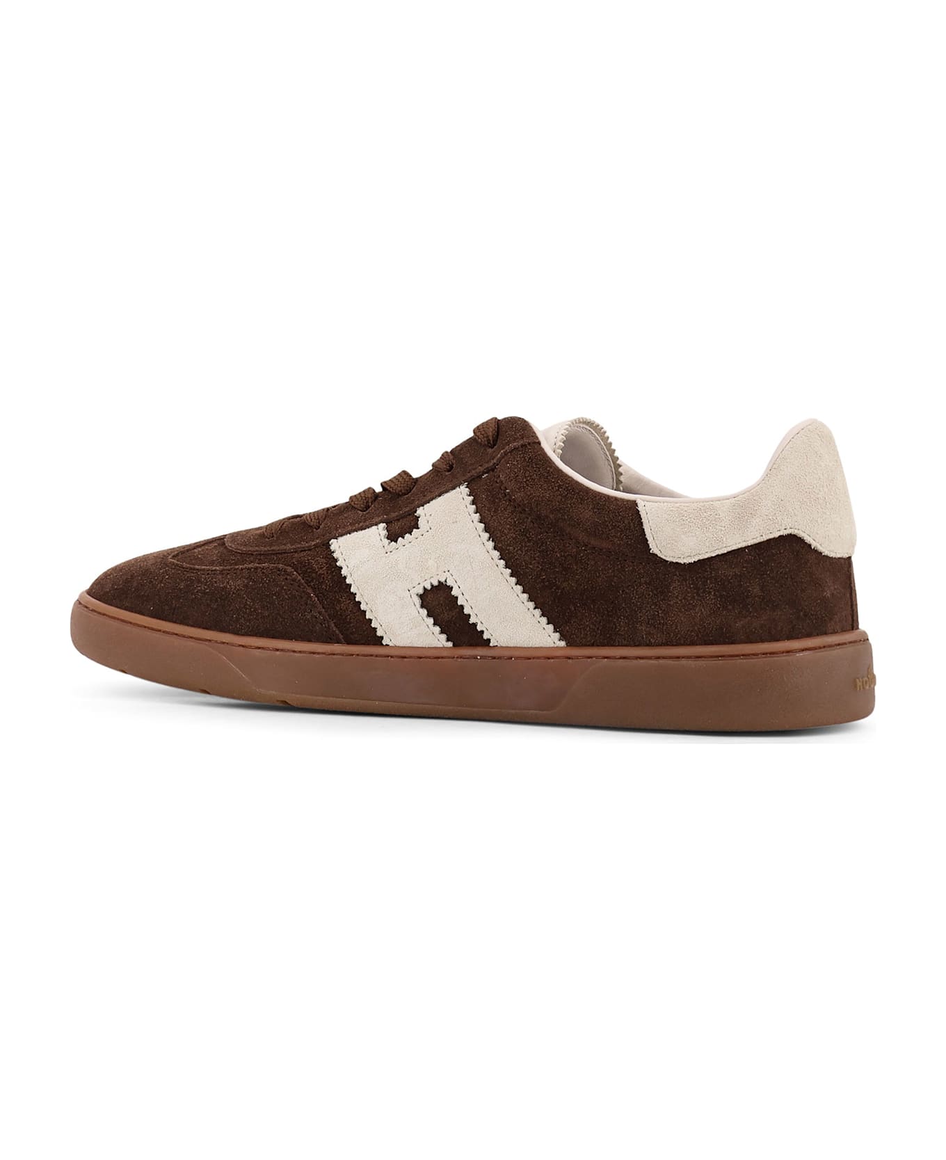 Hogan Cool Low-top Suede Sneakers - BROWN/WHITE