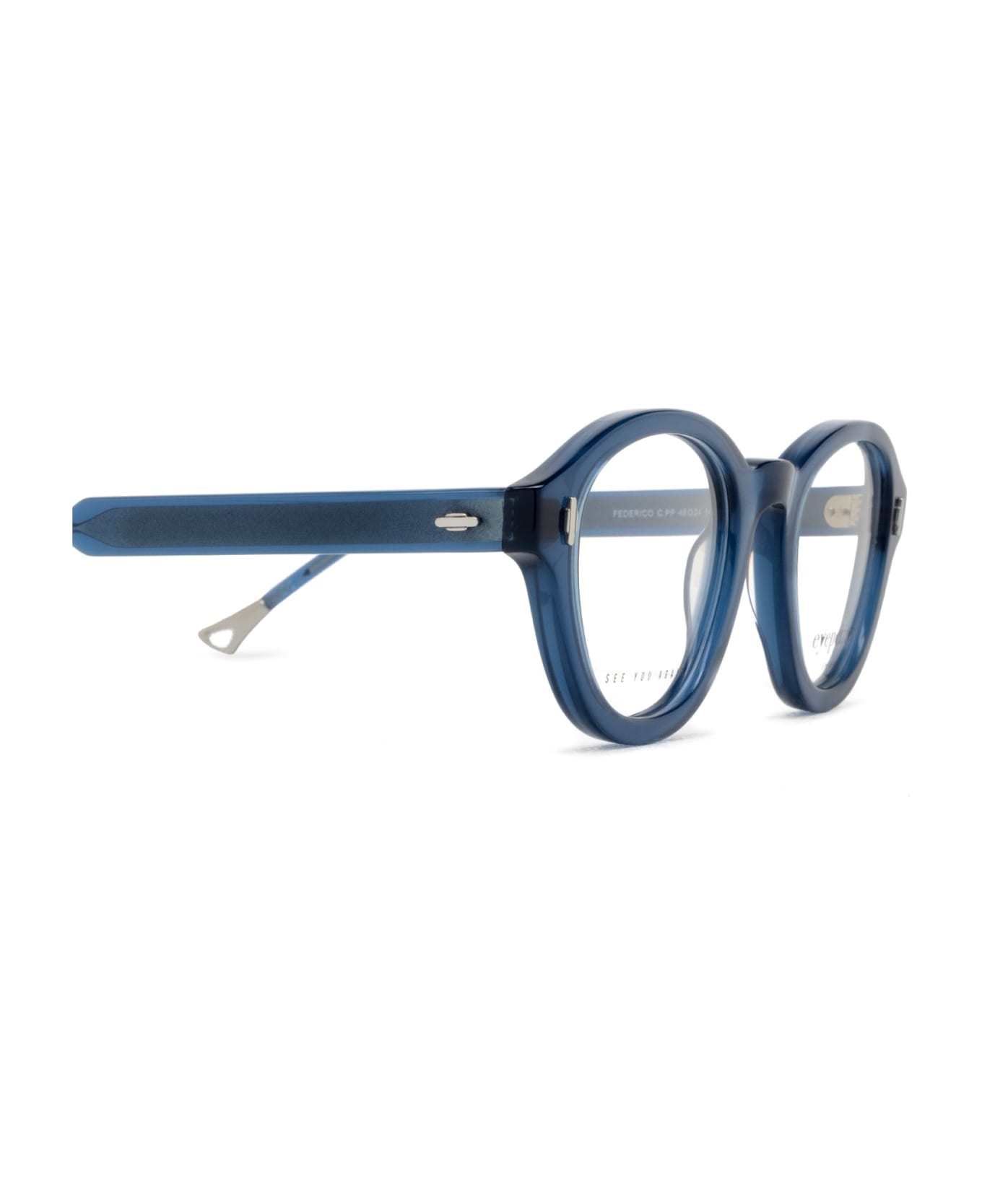 Eyepetizer Federico Transparent Blue Glasses - Transparent Blue アイウェア