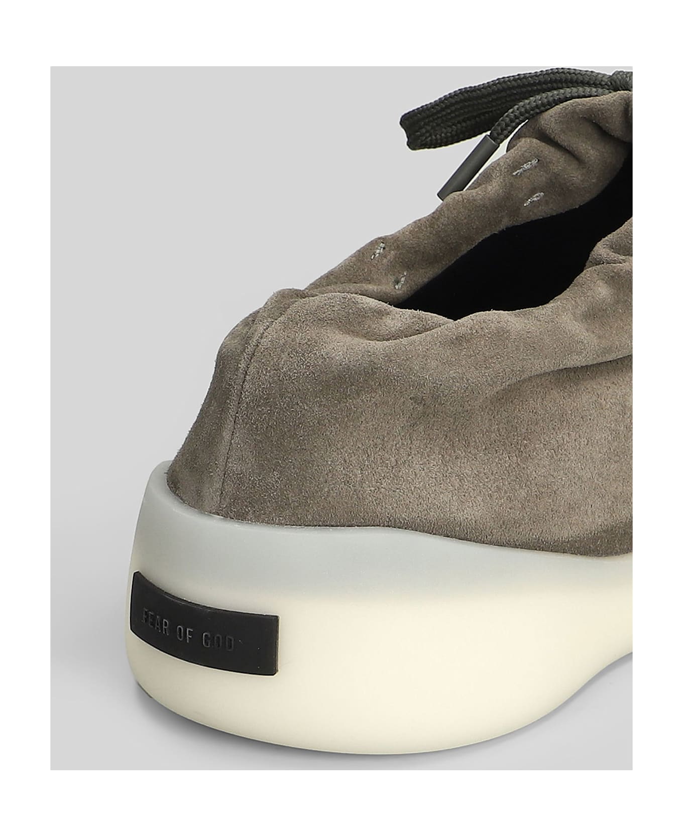 Fear of God Tented Moc Sneakers In Grey Suede - grey