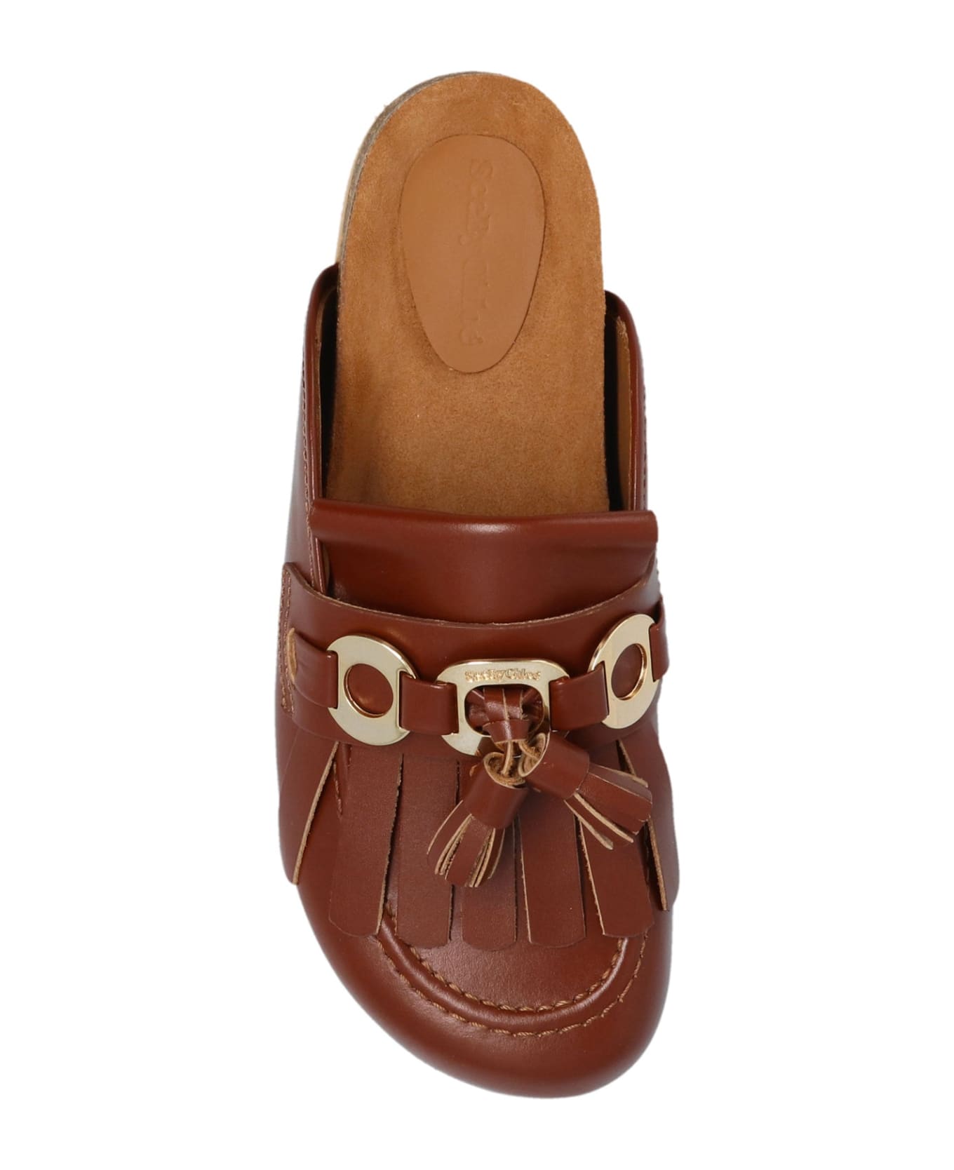 See by Chloé Lyvi Leather Mules - Brown