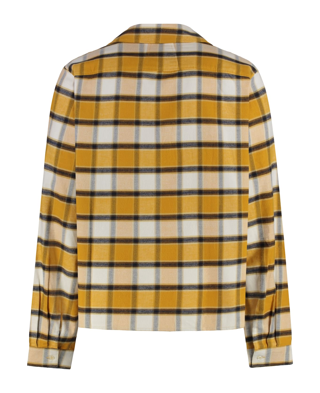 Rhude Checked Cotton Shirt - Ocher