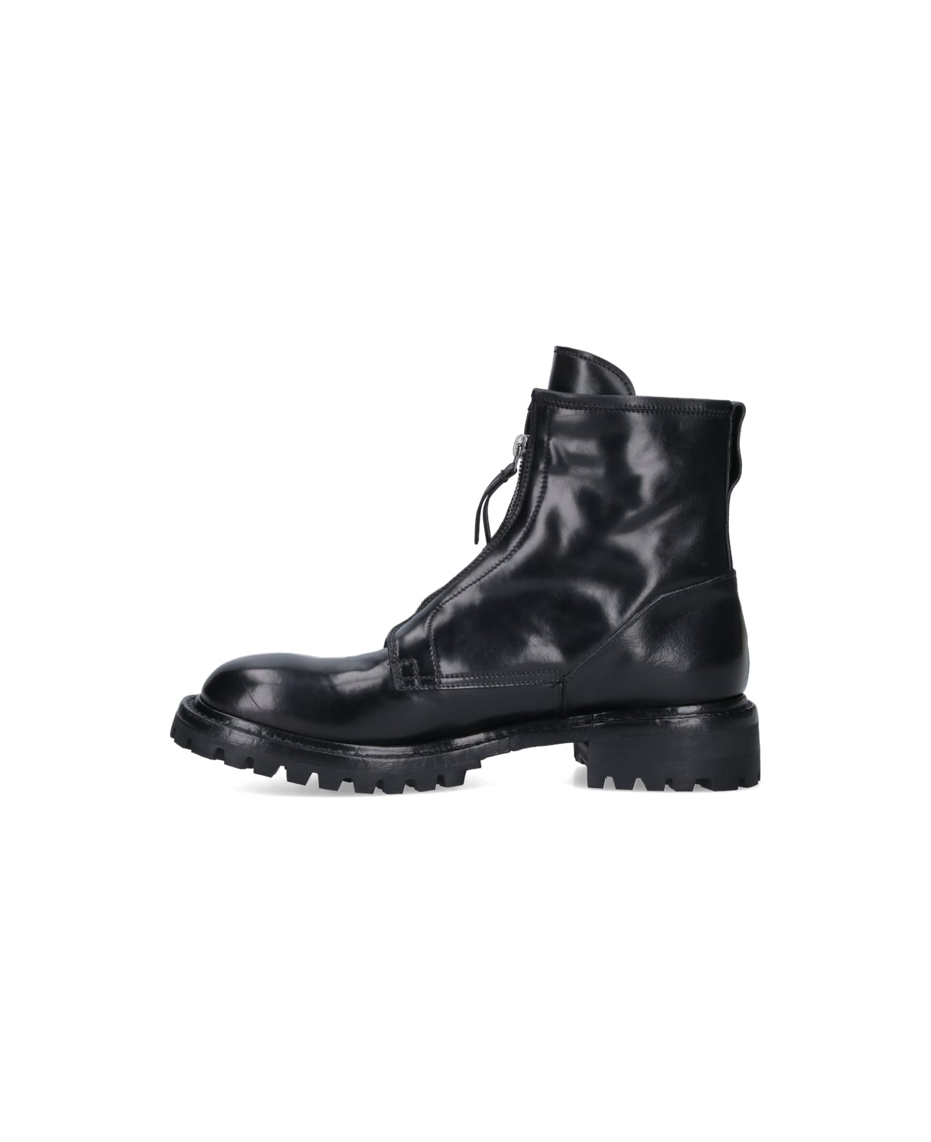 Premiata Leather Ankle Boots - Black
