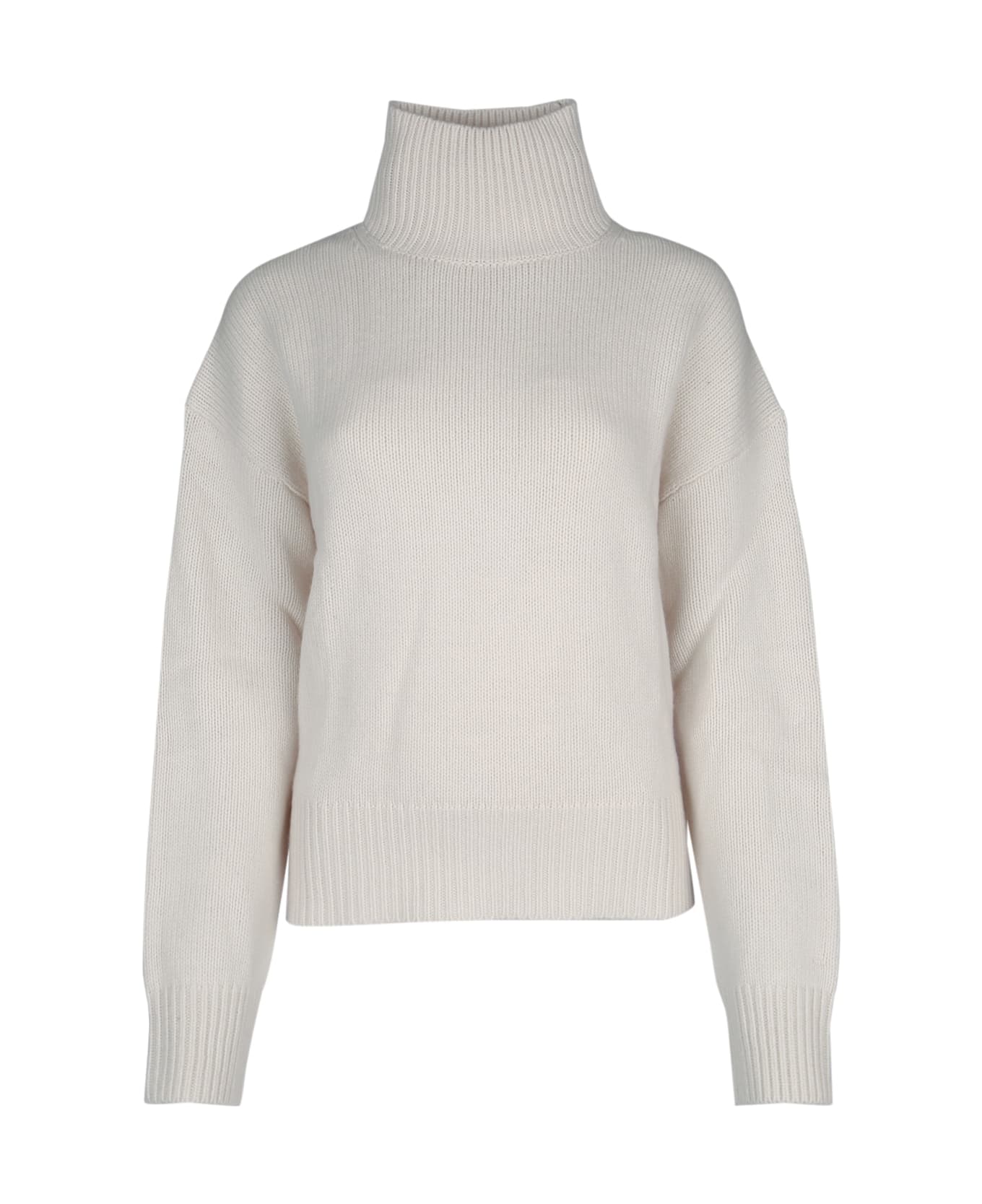 Calvin Klein Cashmere Blend High-neck Sweater - EGRET