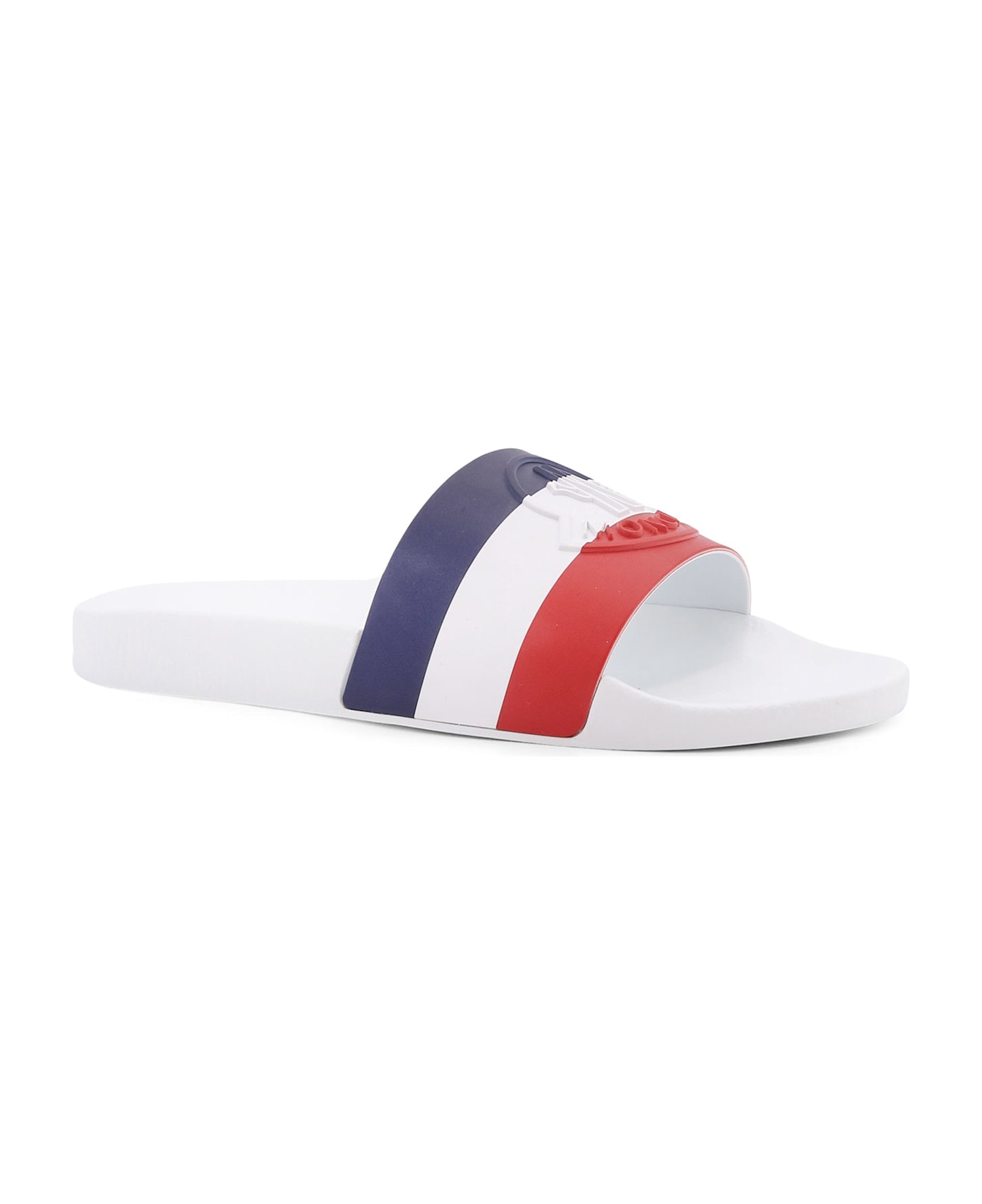 Moncler Basile Rubber Slides - White