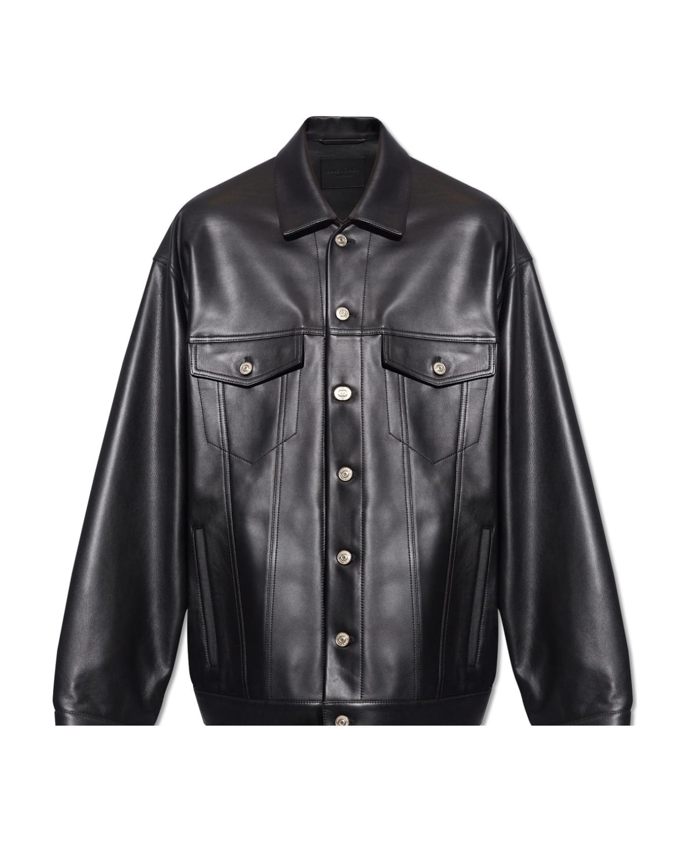 Balenciaga Buttoned Classic Jacket - NERO レザージャケット