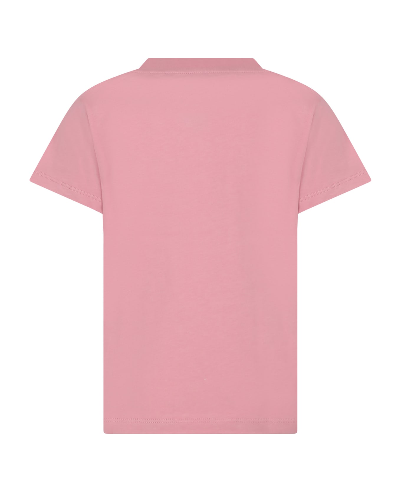Balmain Pink T-shirt For Girl With Logo - Pink