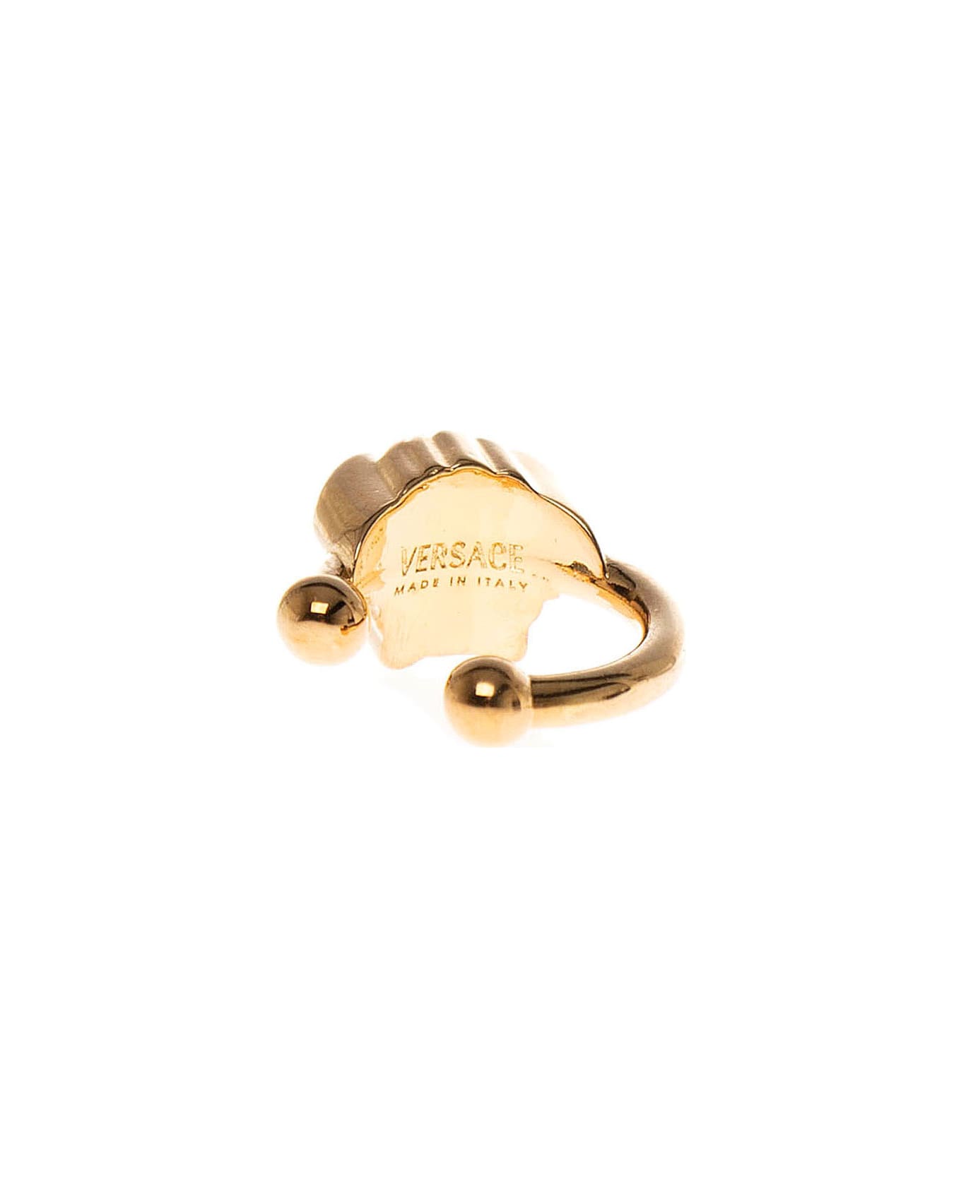 Versace Medusa Gold-colored Metal Piercing - Metallic