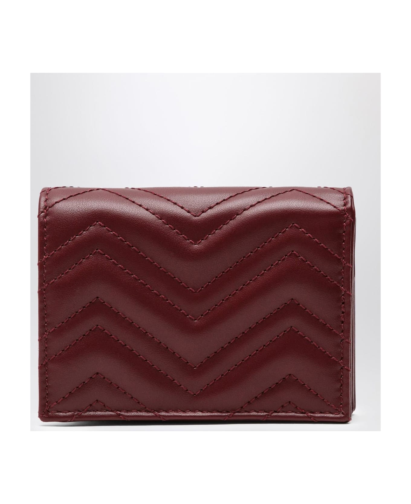 Gucci Gg Marmont Rosso Ancora Card Holder