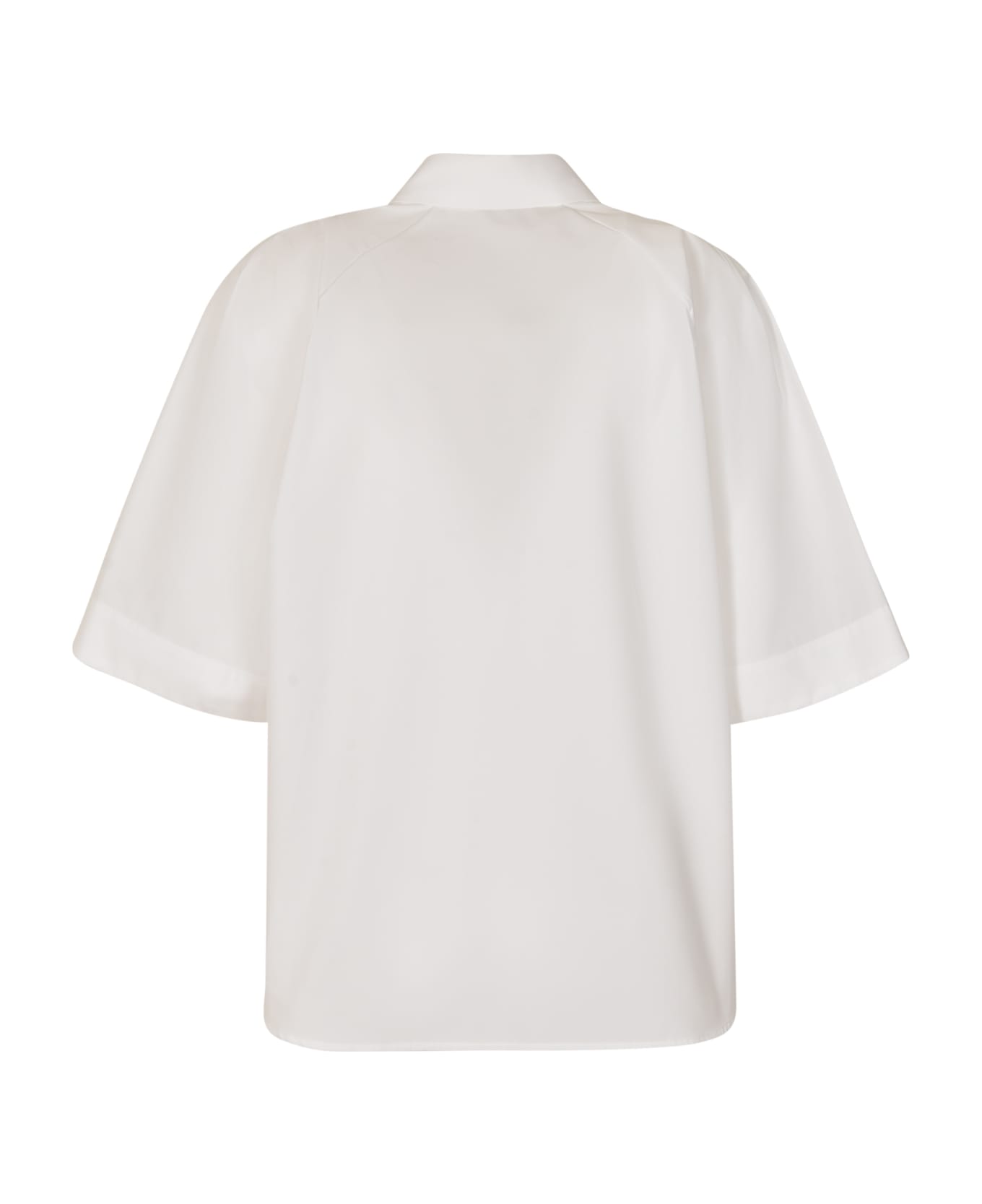 Aspesi Short-sleeved Plain Shirt - White シャツ