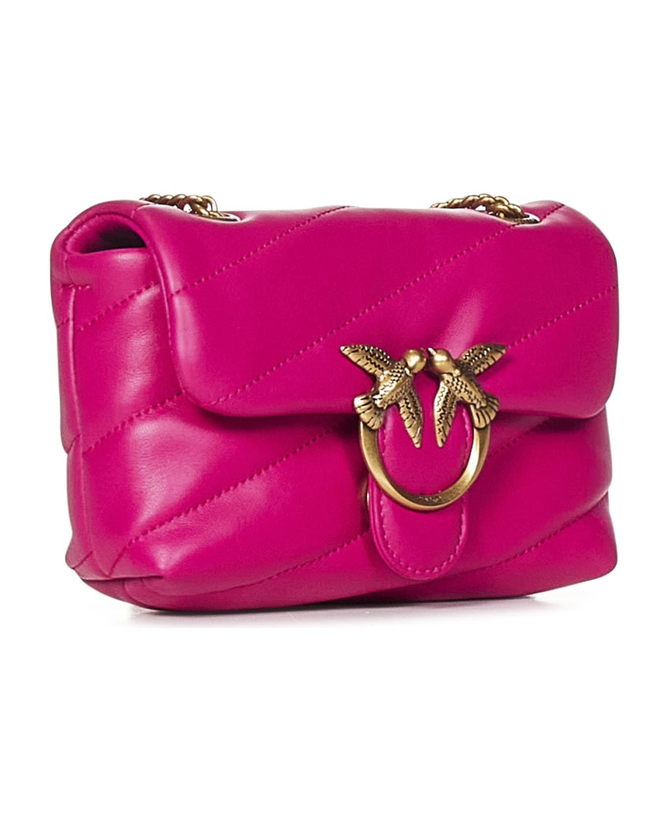 Pinko Baby Love Bag Puff Maxi Quilt Shoulder Bag - Fuchsia ショルダーバッグ