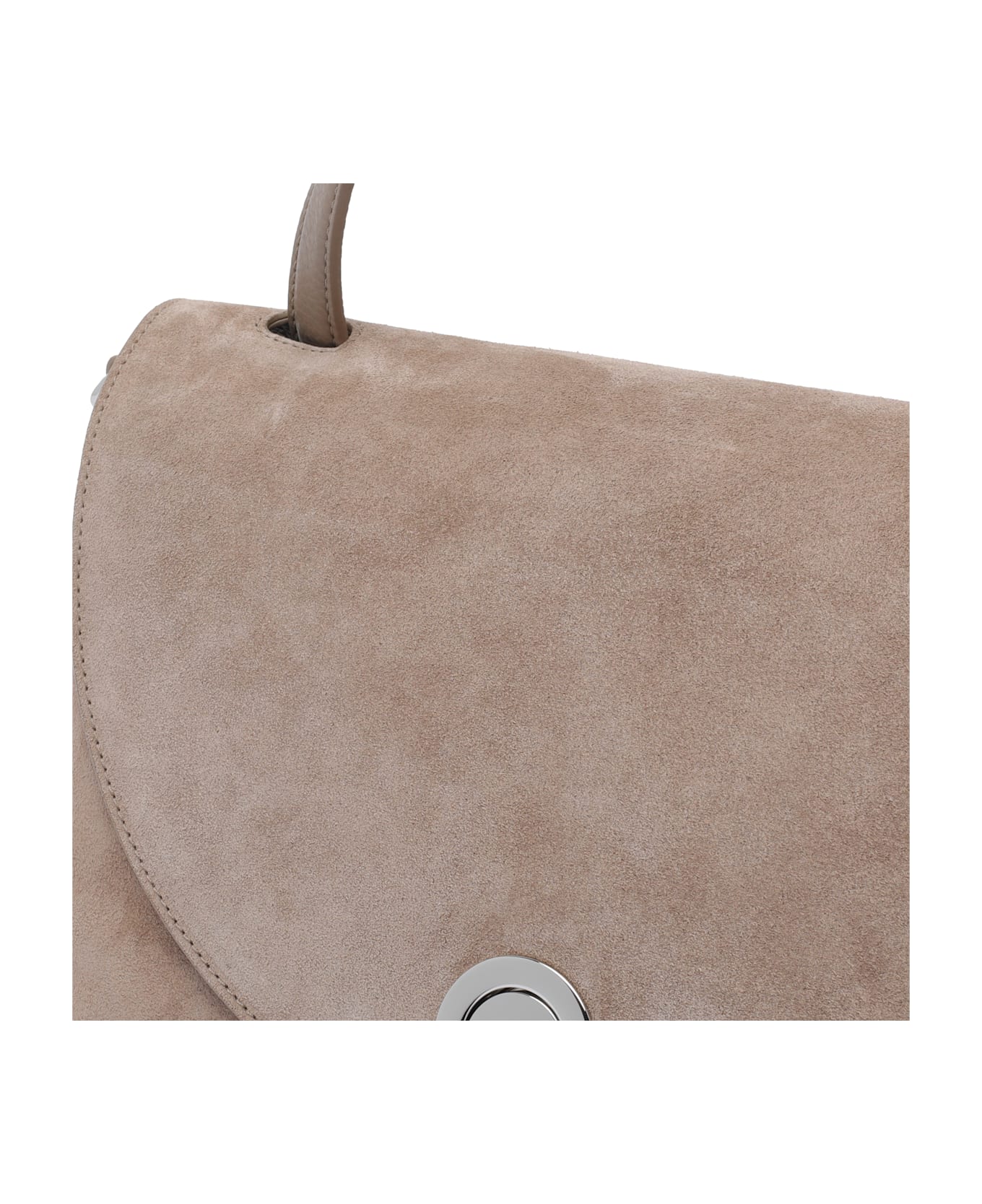 Coccinelle Nikla Suede Handbag - Beige