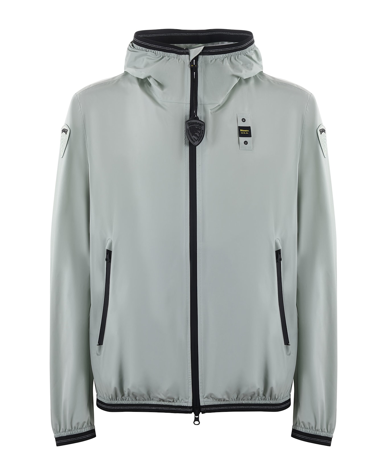 Blauer Jacket In Stretch Nylon - Verde chiaro