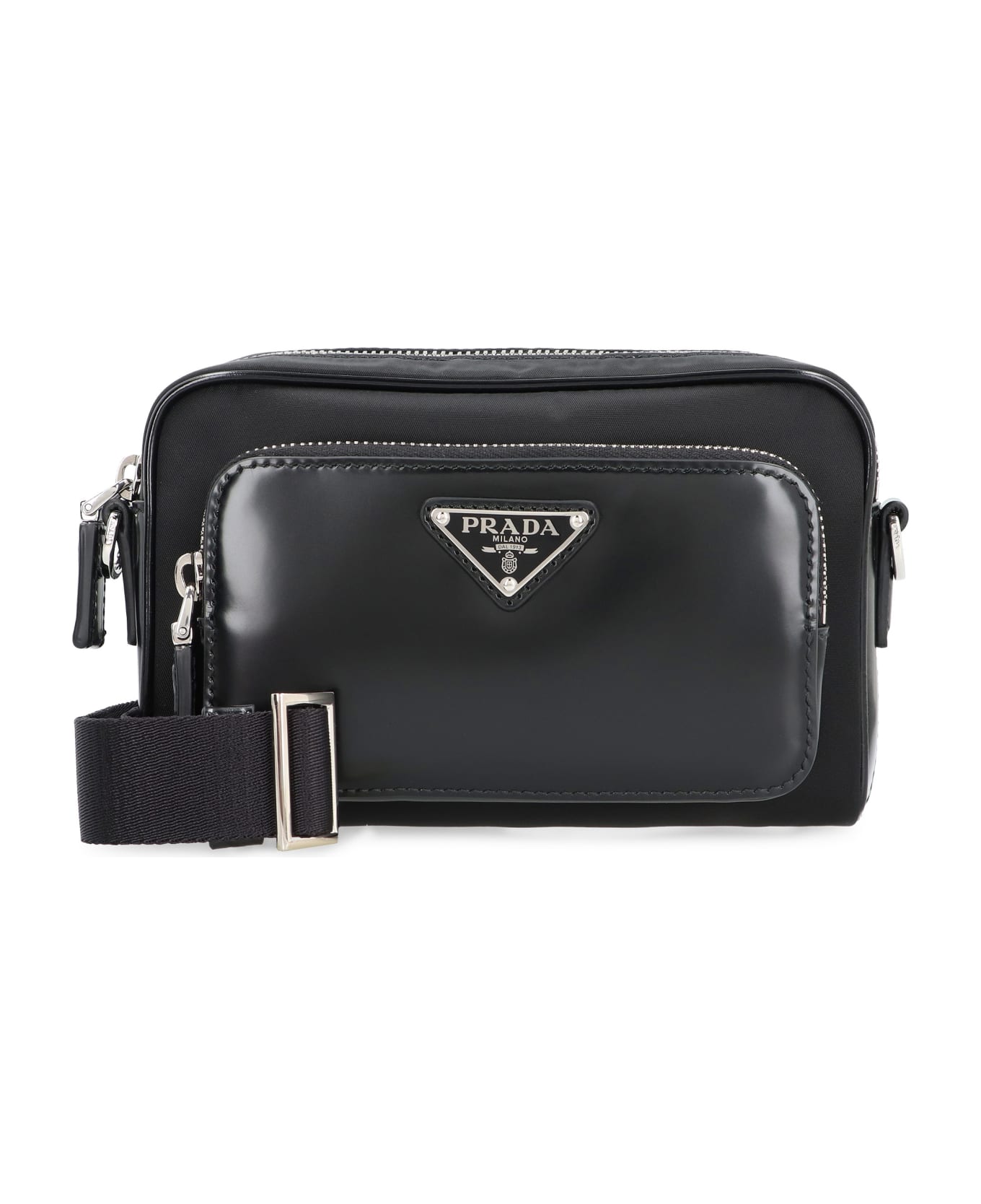 Prada Re-nylon Messenger Bag - black