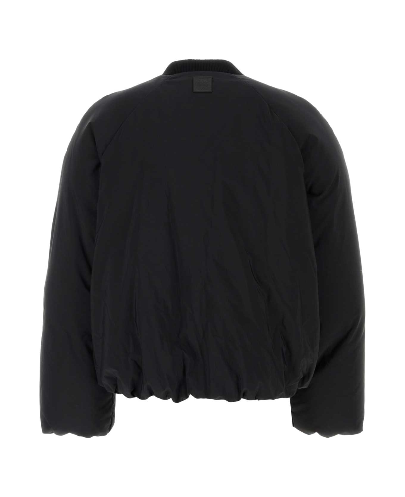 Loewe Black Cotton Blend Padded Jacket - BLACK