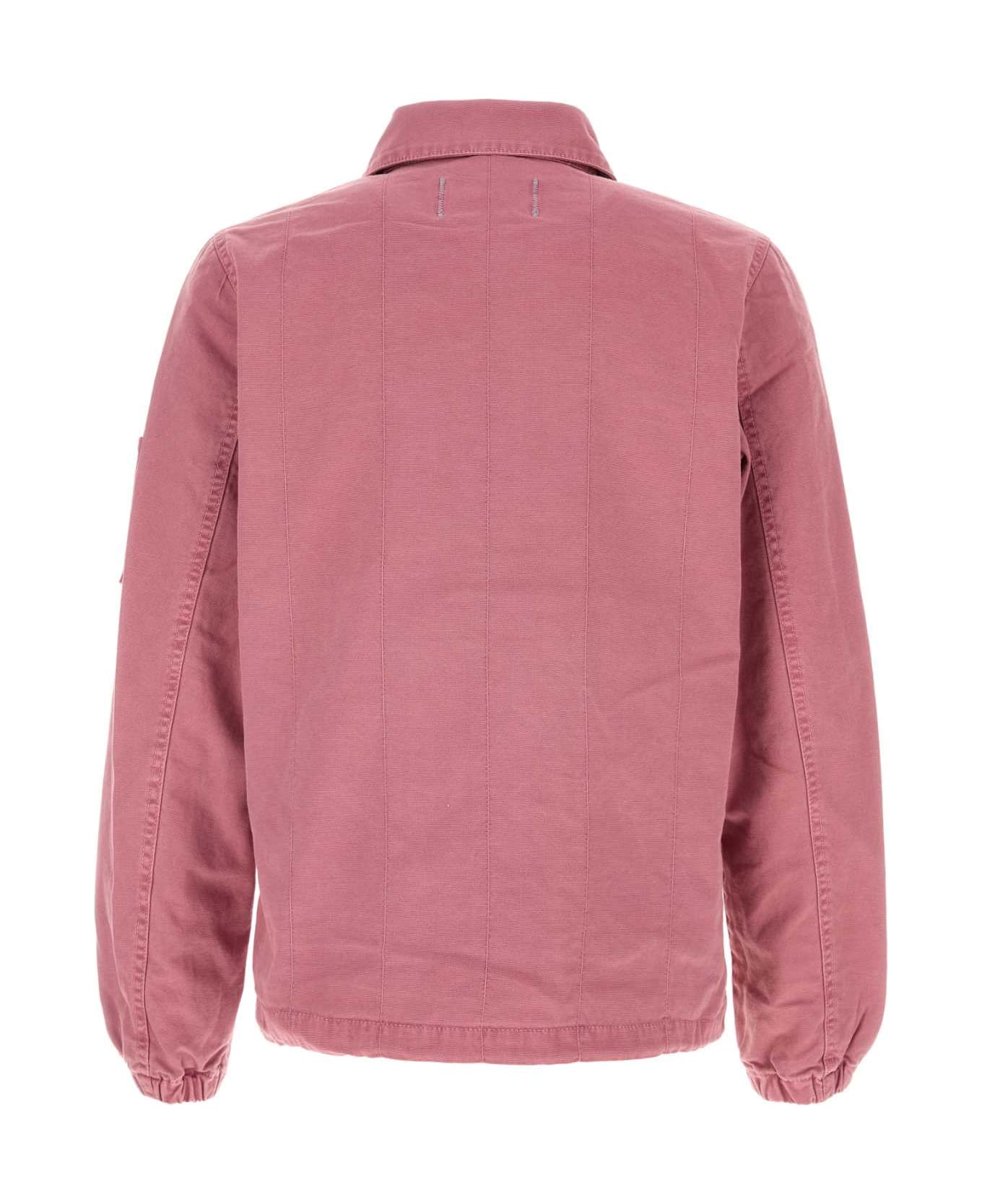 Refrigiwear Dark Pink Denim Tabbs Jacket - ROSE