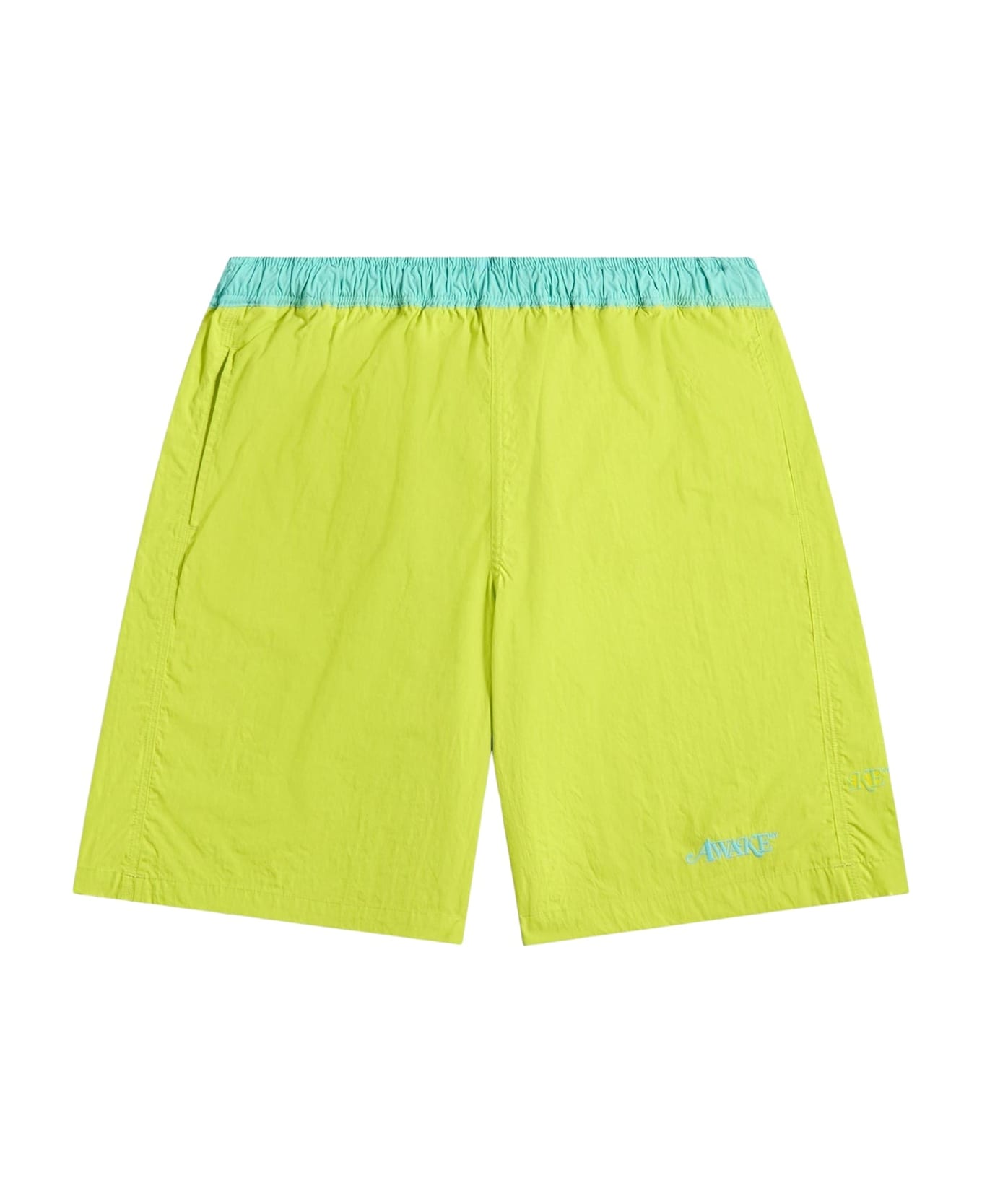 Awake NY Classic Logo Swim Trunk - Lime