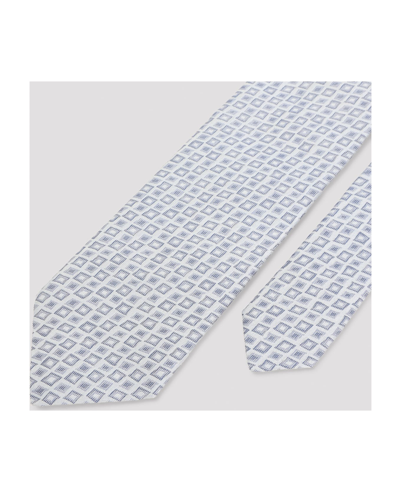 Lanvin Mini Losange 7x150 Tie - Light Blue