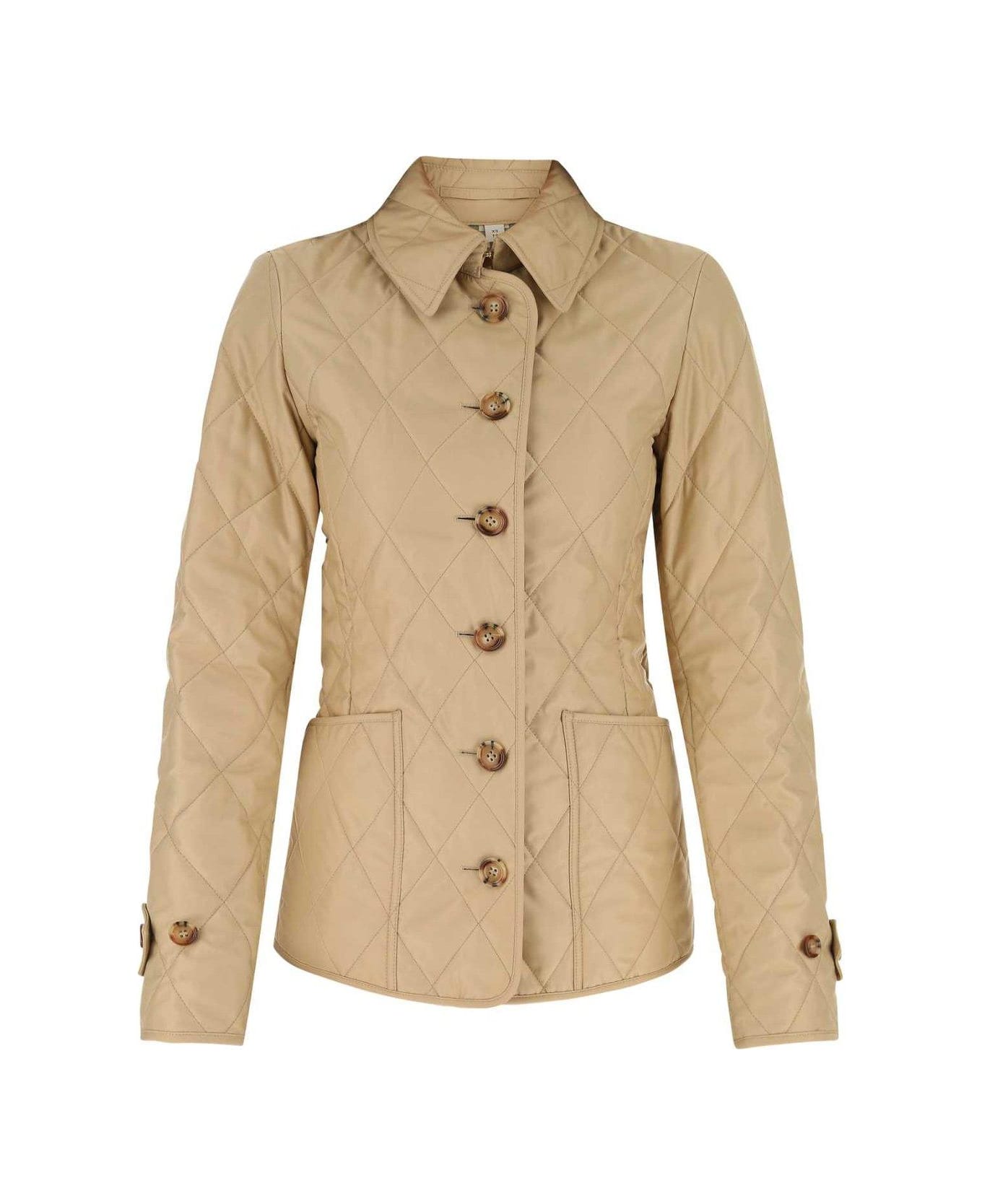 Burberry Quilted Thermoregulated Jacket - NEUTRALS