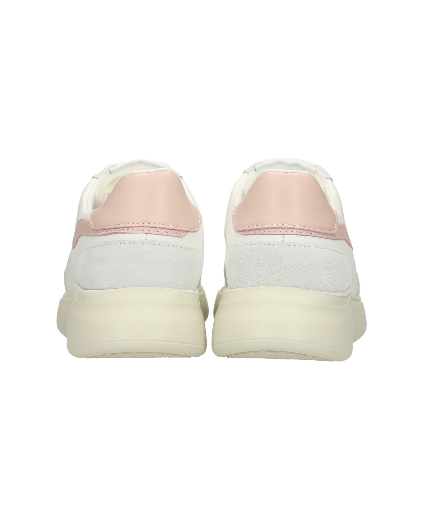 Axel Arigato Genesis Stripe Sneakers In White Suede And Leather - white