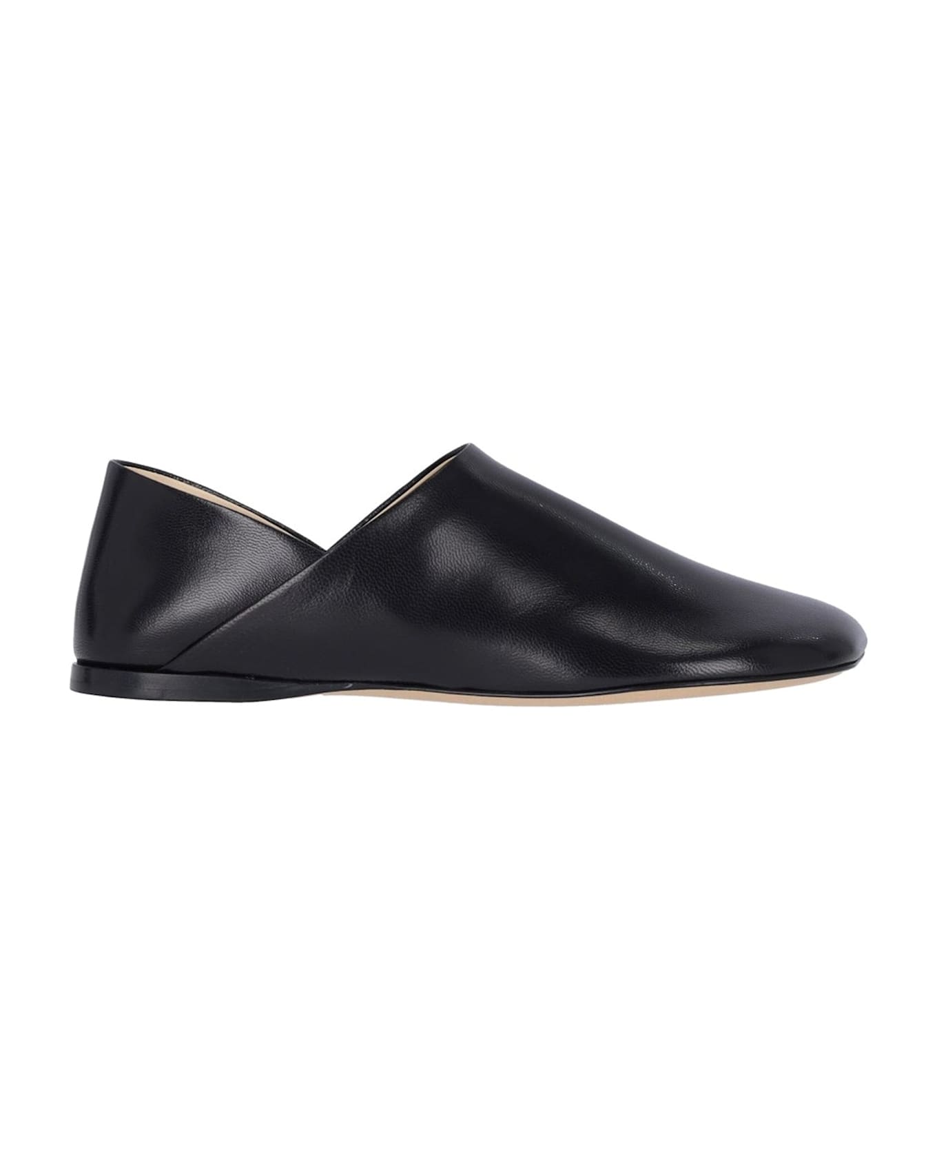 Loewe 'slipper Toy' Leather Loafers - Black