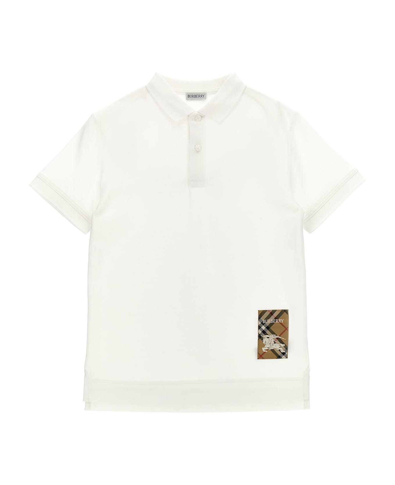Burberry Logo Polo Shirt - White