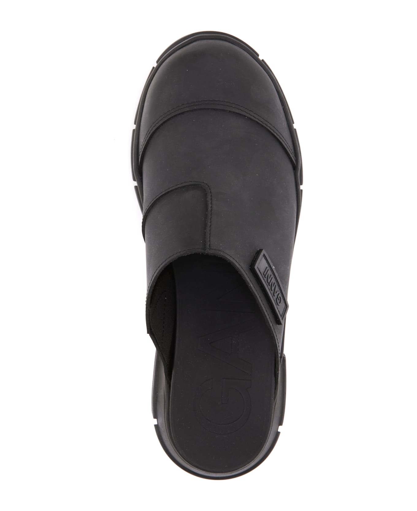 Ganni Recycled Rubber Clog - Nero