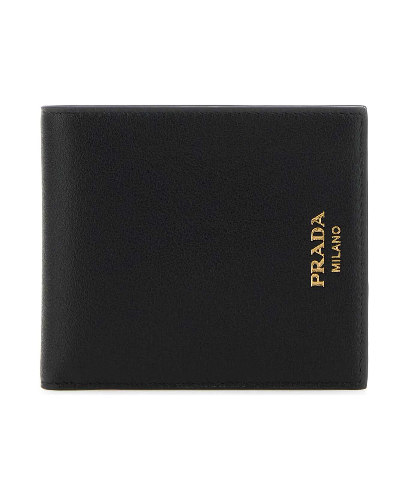 Prada Black Leather Wallet - NERO