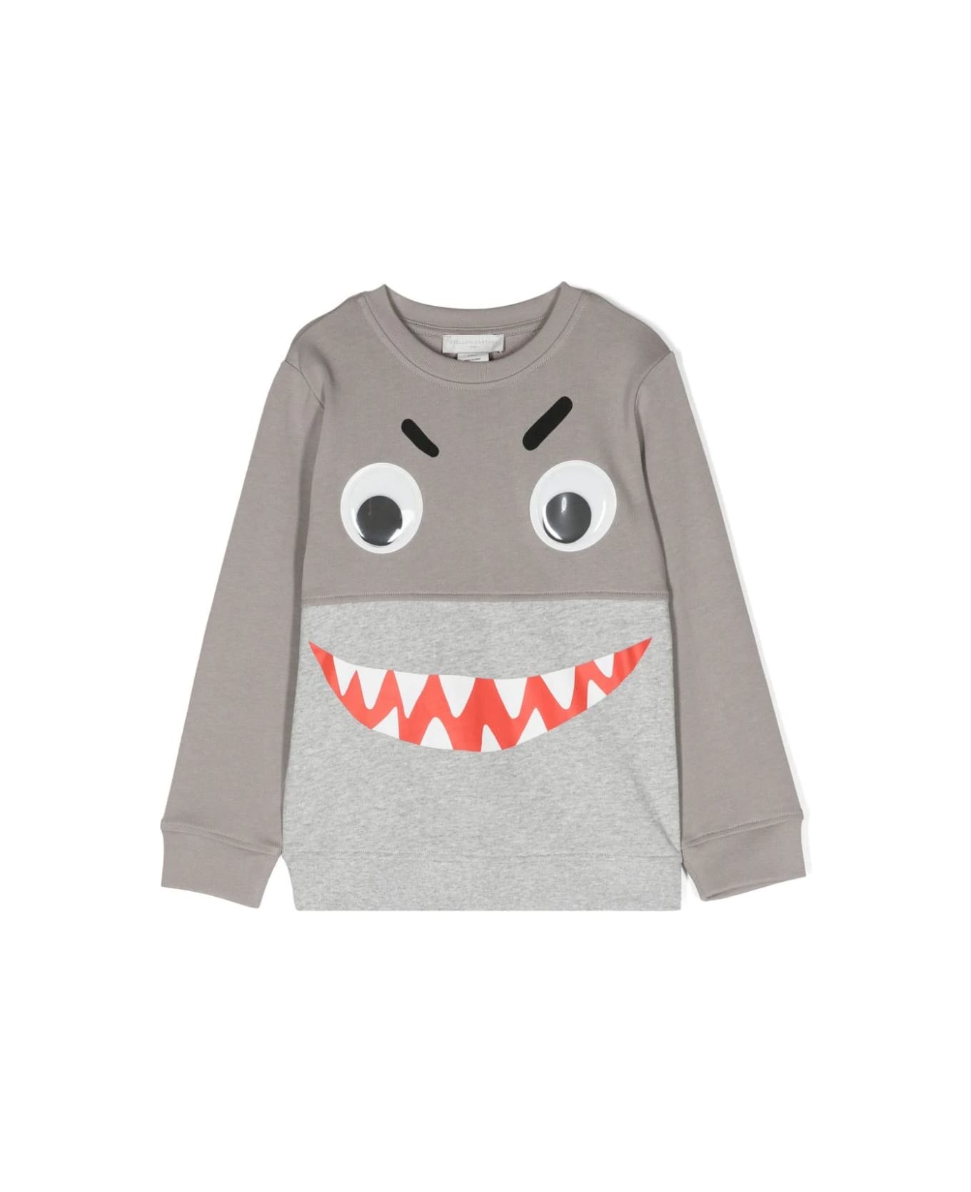 Stella McCartney Kids Colour Block Sweatshirt With Shark Nose - Grey