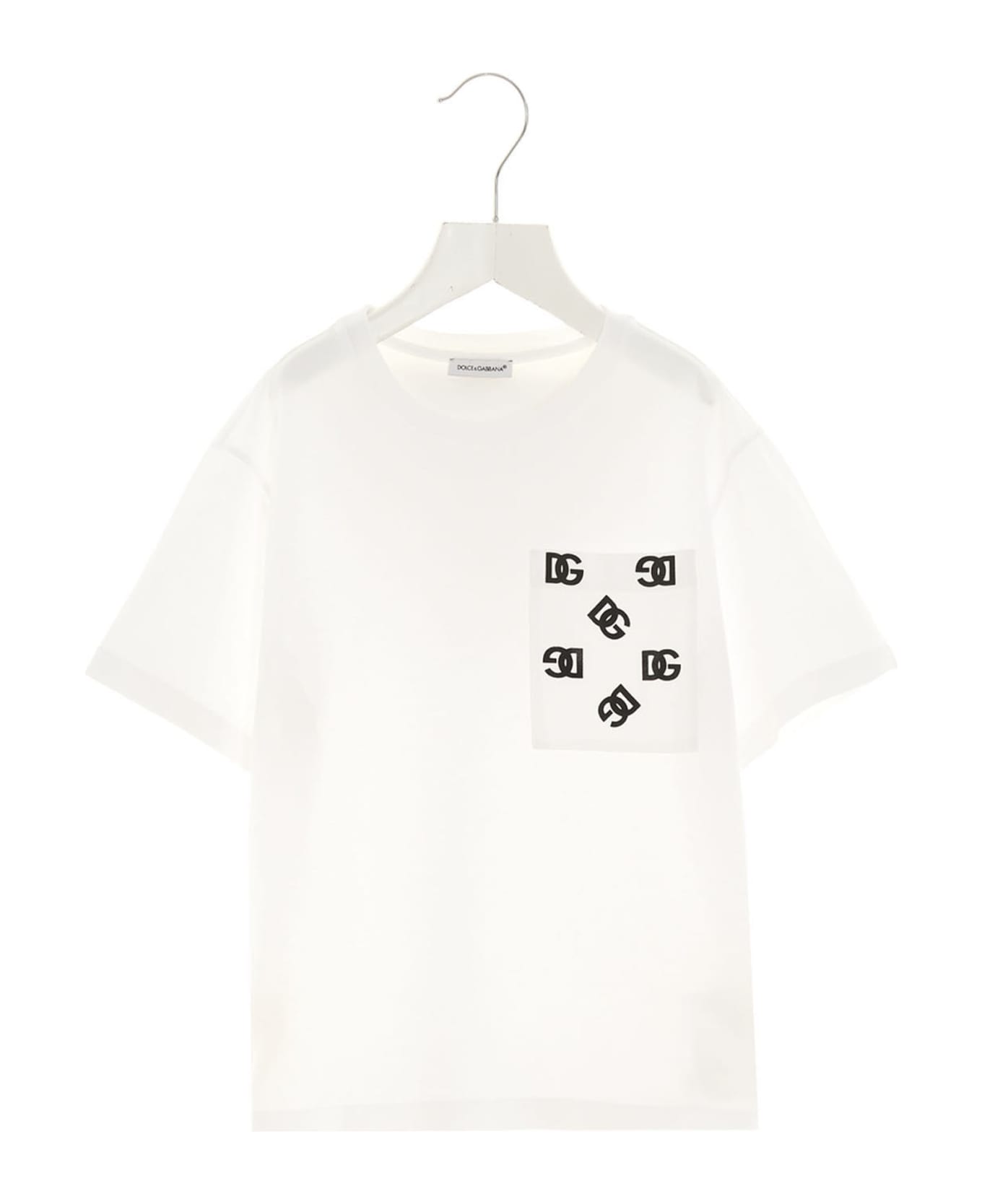 Dolce & Gabbana Logo Pocket T-shirt - White/Black