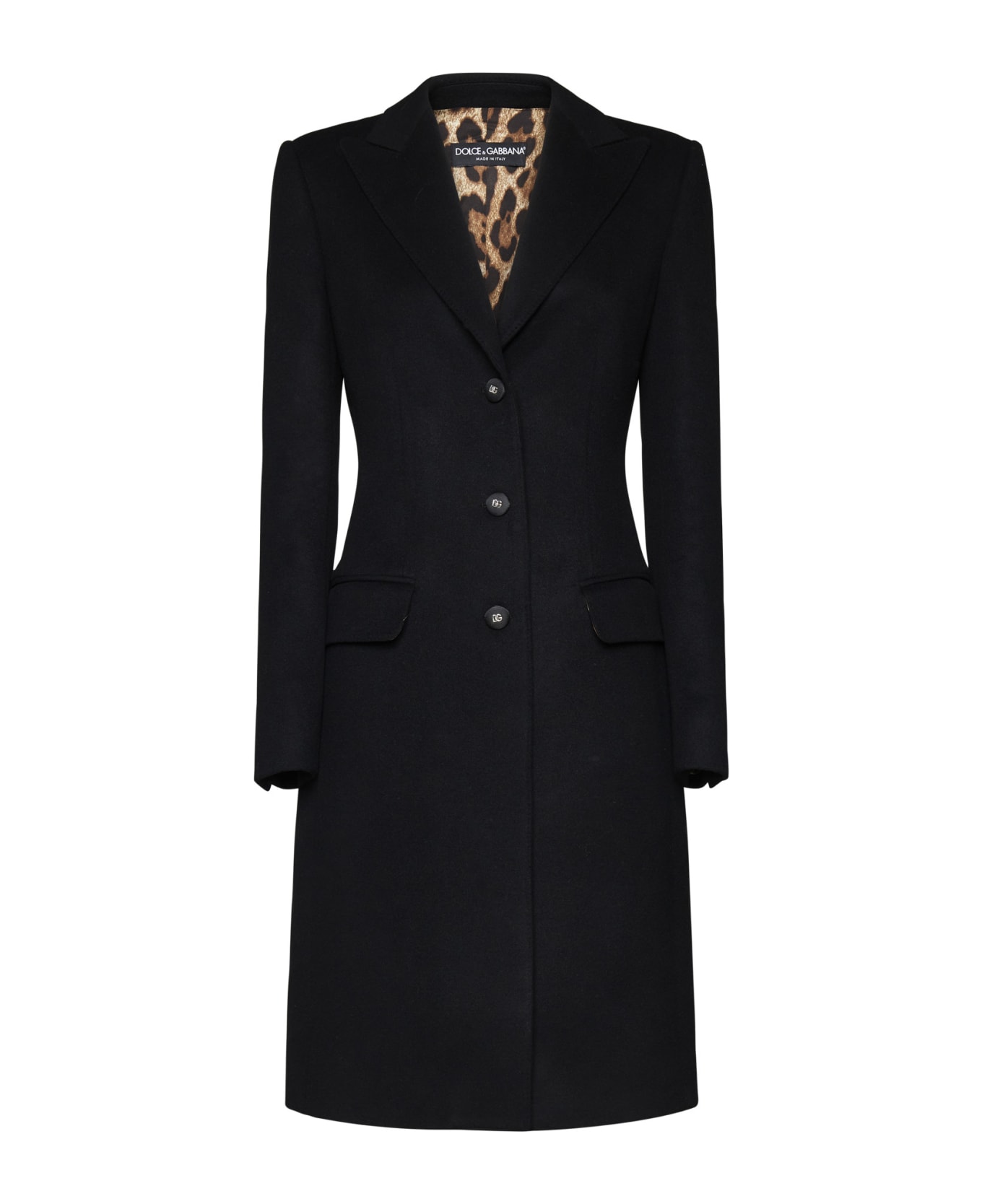 Dolce & Gabbana Wool And Cashmere Single-breasted Coat - black コート