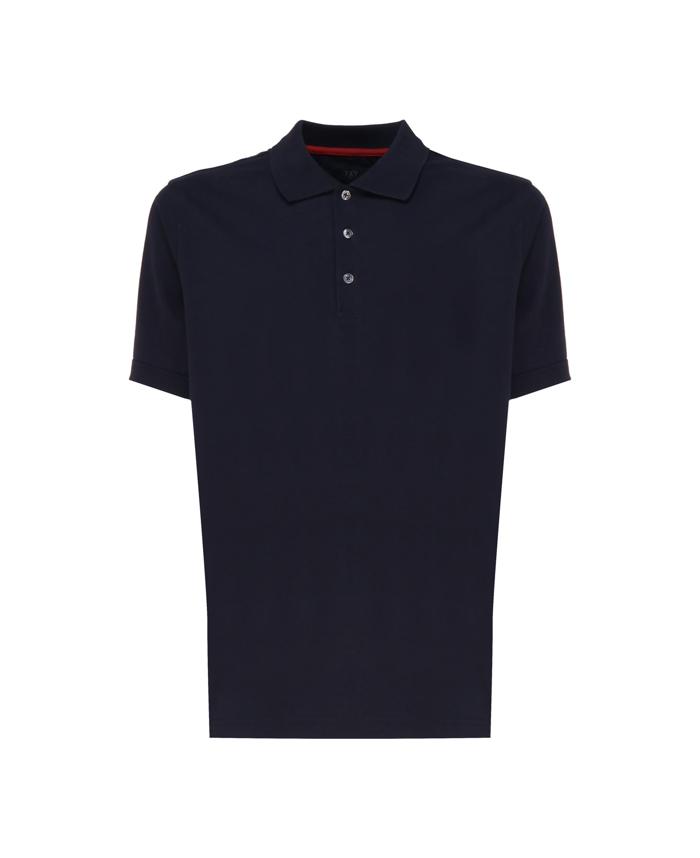 Fay Short-sleeved Polo Shirt In Cotton Jersey - Biro