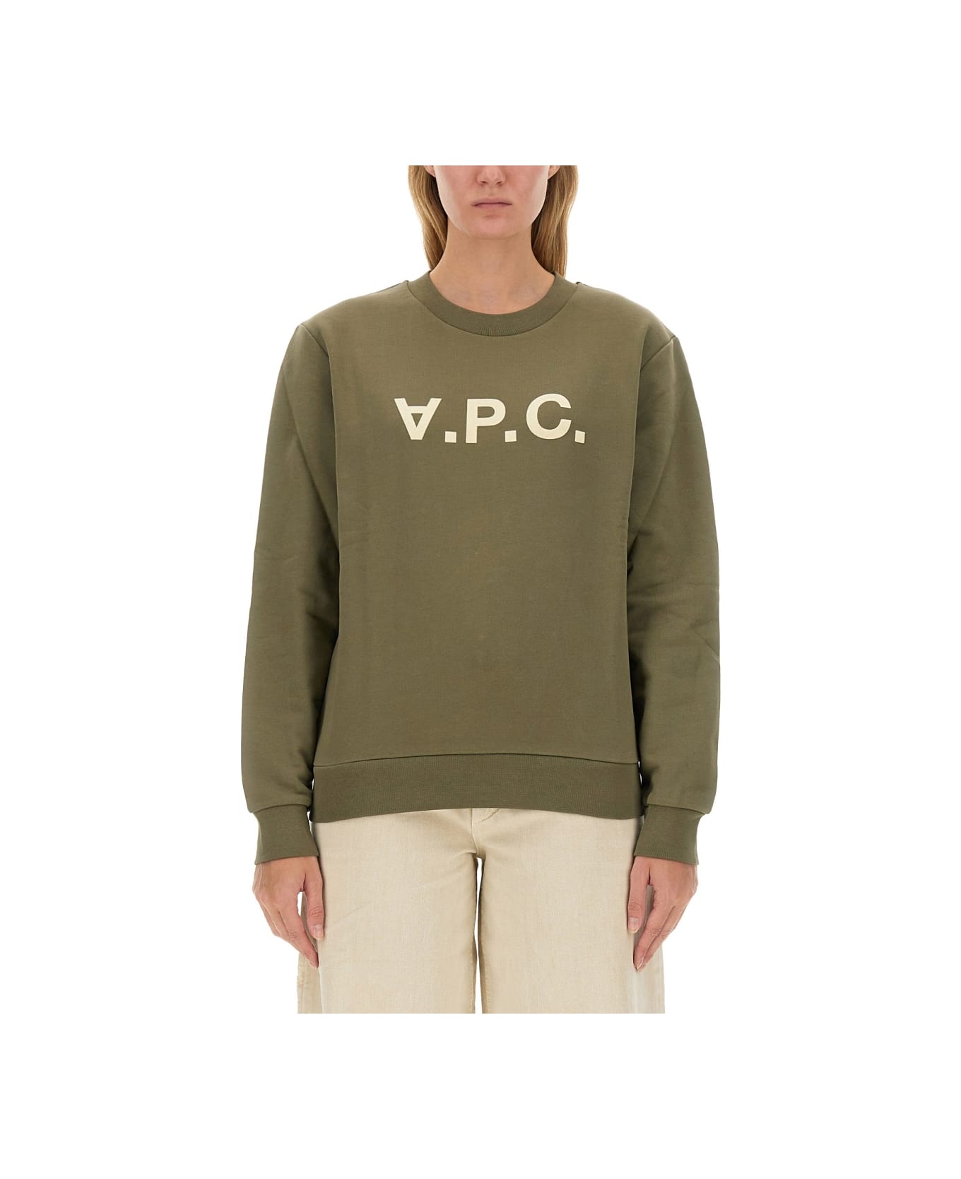 A.P.C. Sweatshirt With Logo - BROWN