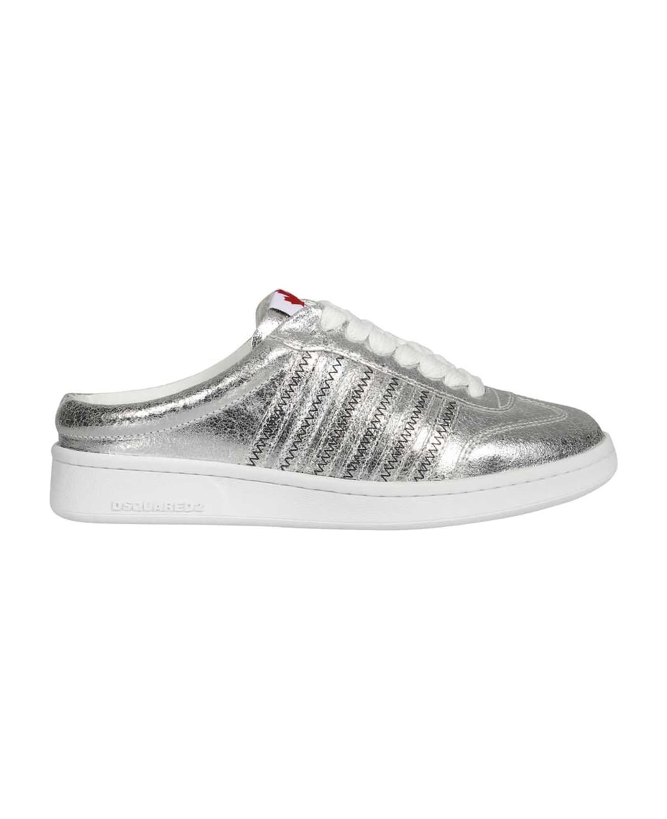 Dsquared2 Boxer Open Back Sneakers - Silver スニーカー