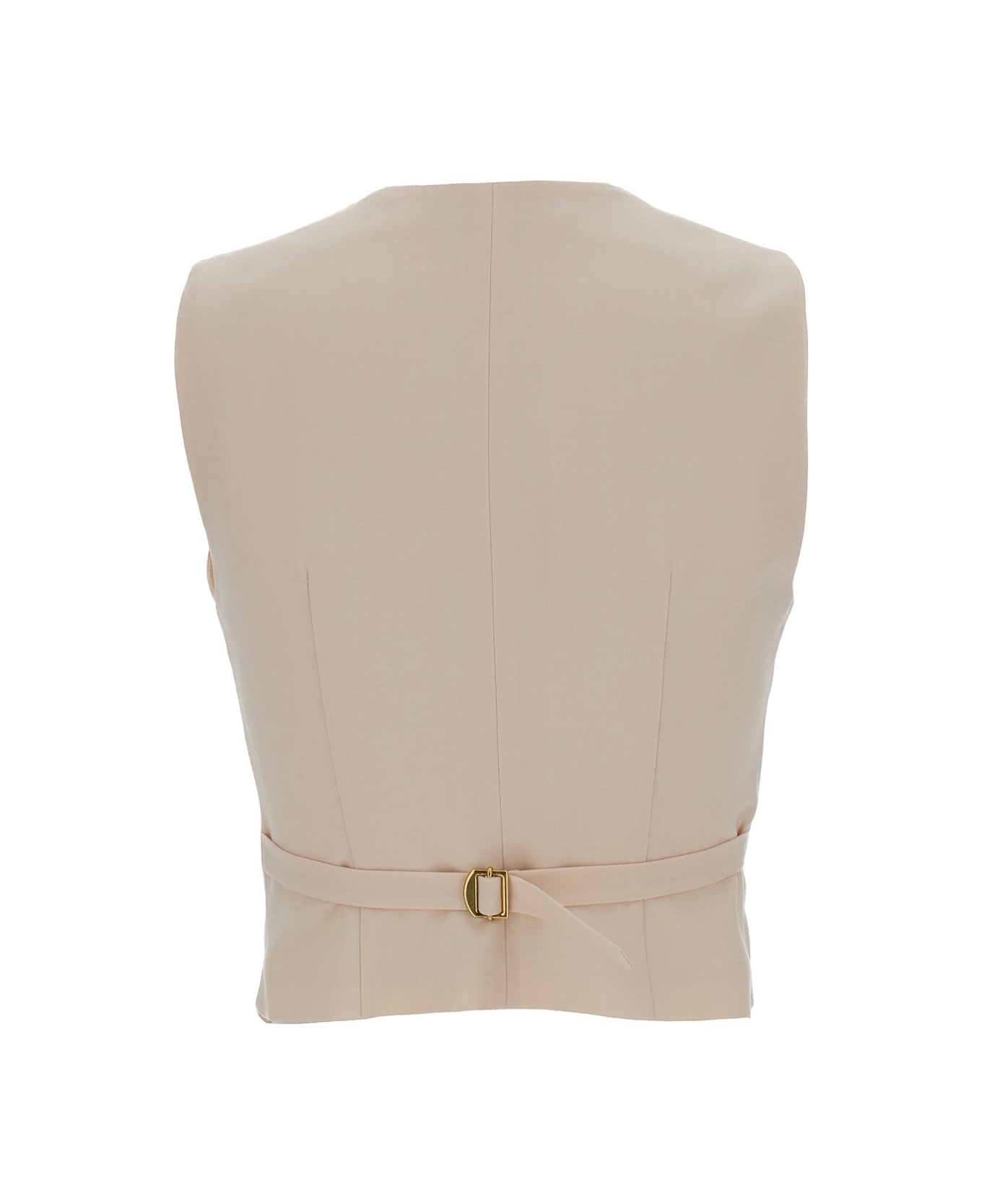 Philosophy di Lorenzo Serafini White 5-button Vest In Wool Blend Woman - White ベスト
