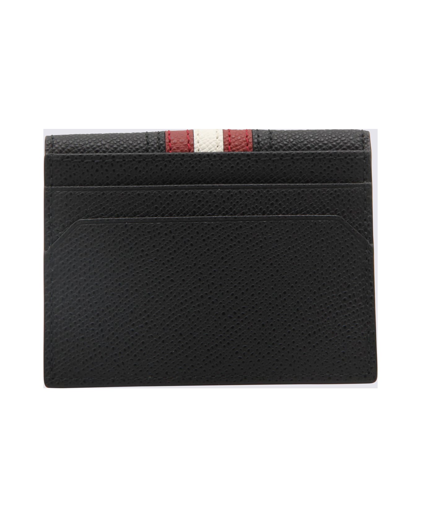 Bally Black, White And Red Leather Wallet - Black