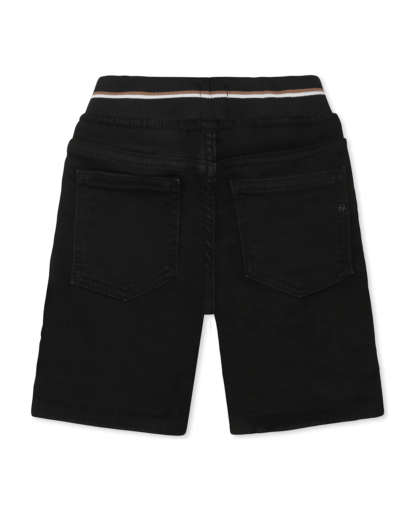 Hugo Boss Black Shorts For Baby Boy With Logo - Black