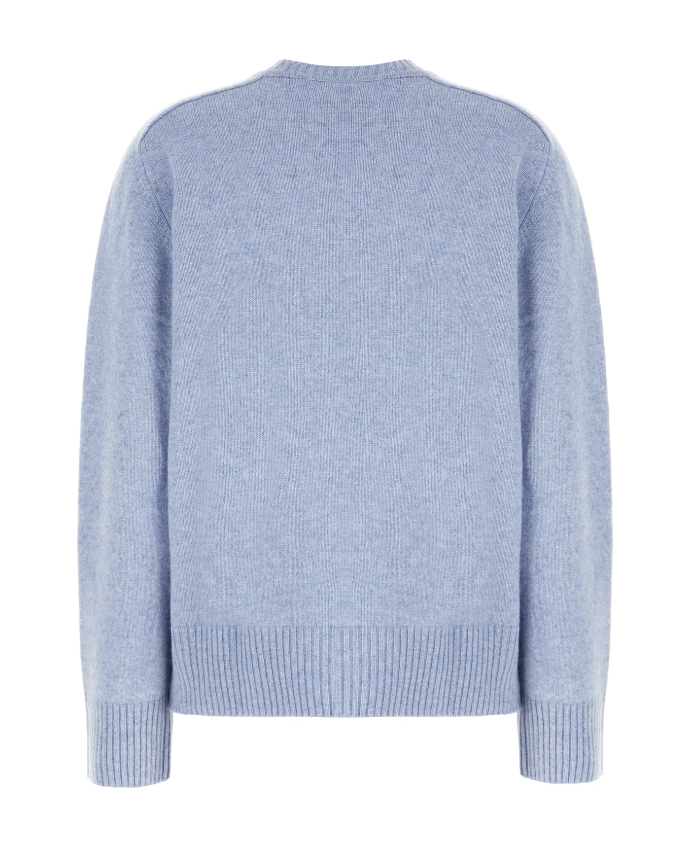 Loulou Studio Powder Blue Cashmere Baltra Sweater - BLUE MELANGE