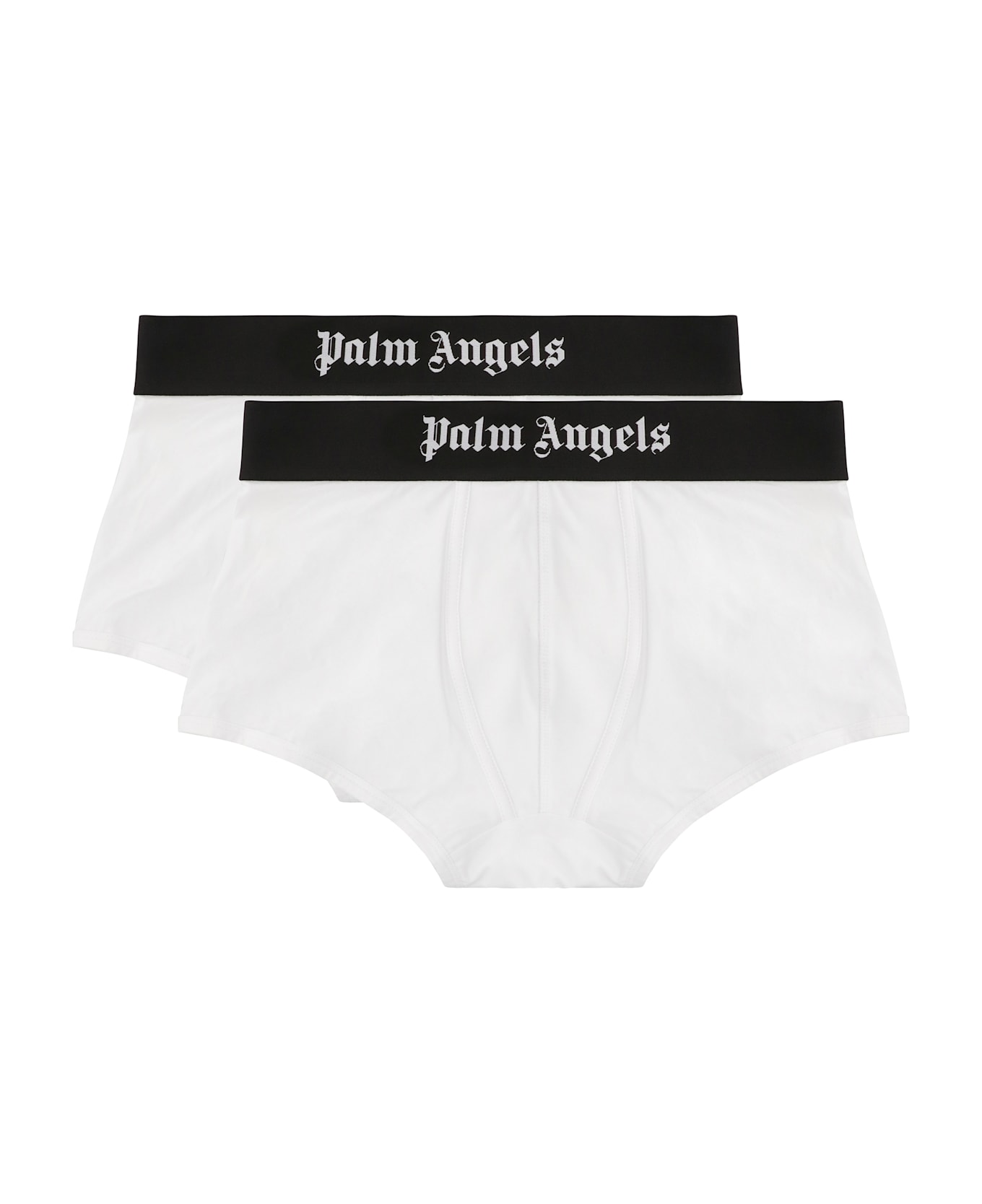 Palm Angels Set Of Two Cotton Boxers - White